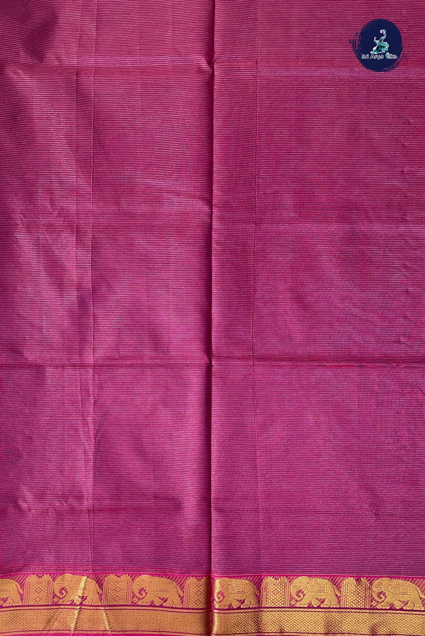 Copper Sulphate Blue Half Pure Silk Cotton Saree With Vaira Oosi Pattern