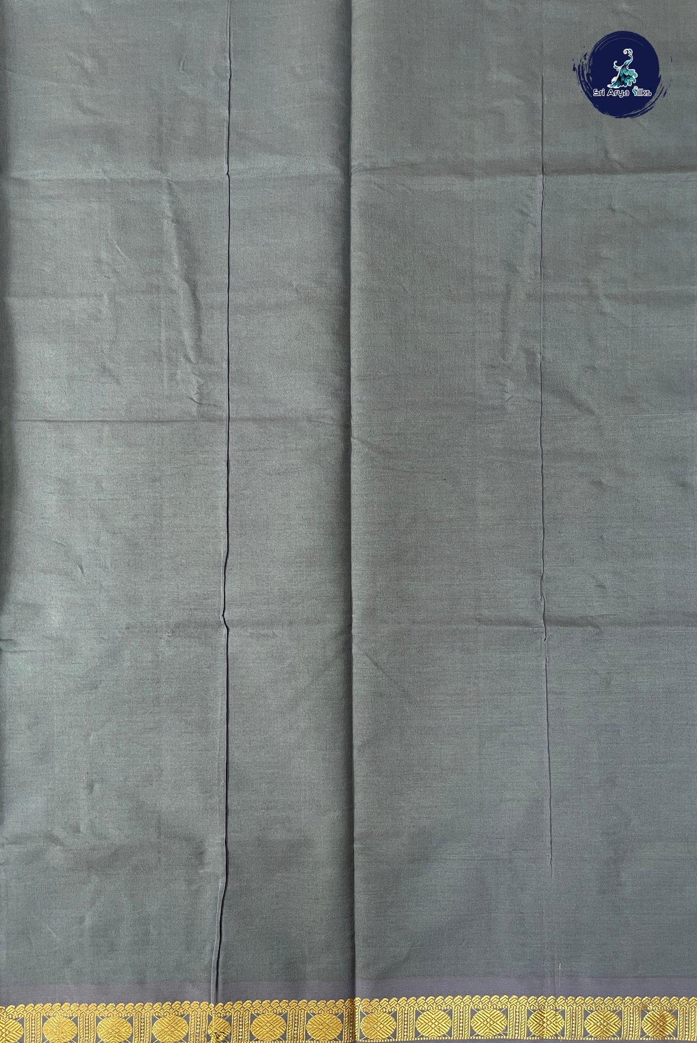Light Green Half Pure Silk Cotton Saree With Plain Pattern