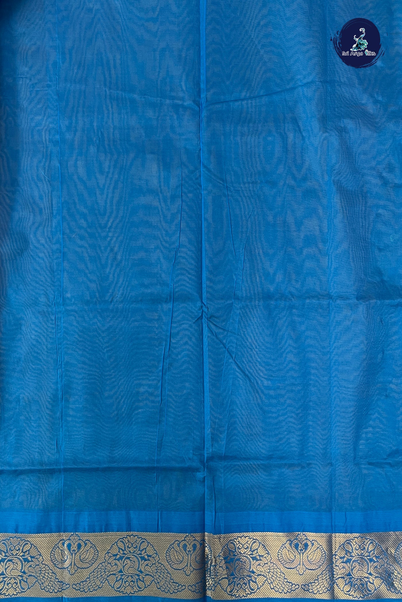 Yellow Half Pure Silk Cotton Saree With Plain Pattern