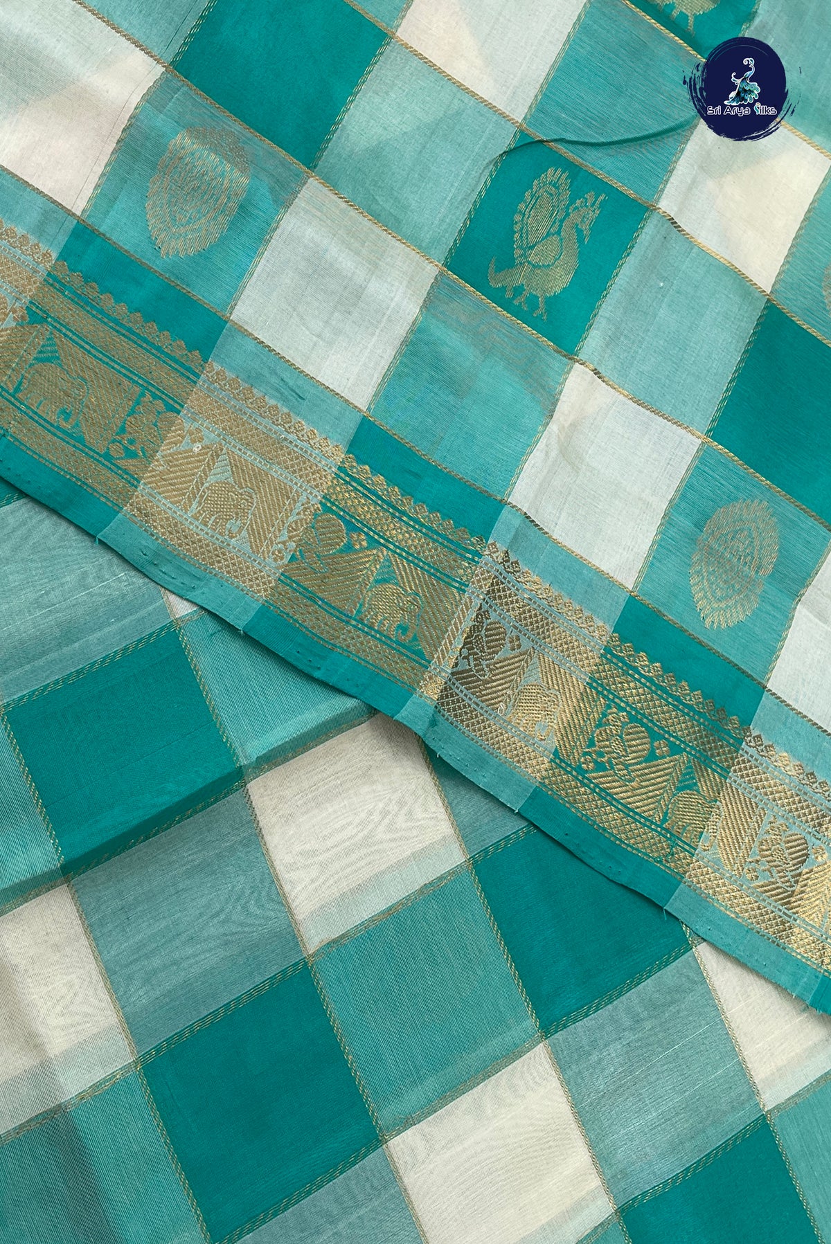 Multi Colour Simple Silk Cotton Saree With Paalum Pazham Kattam Pattern