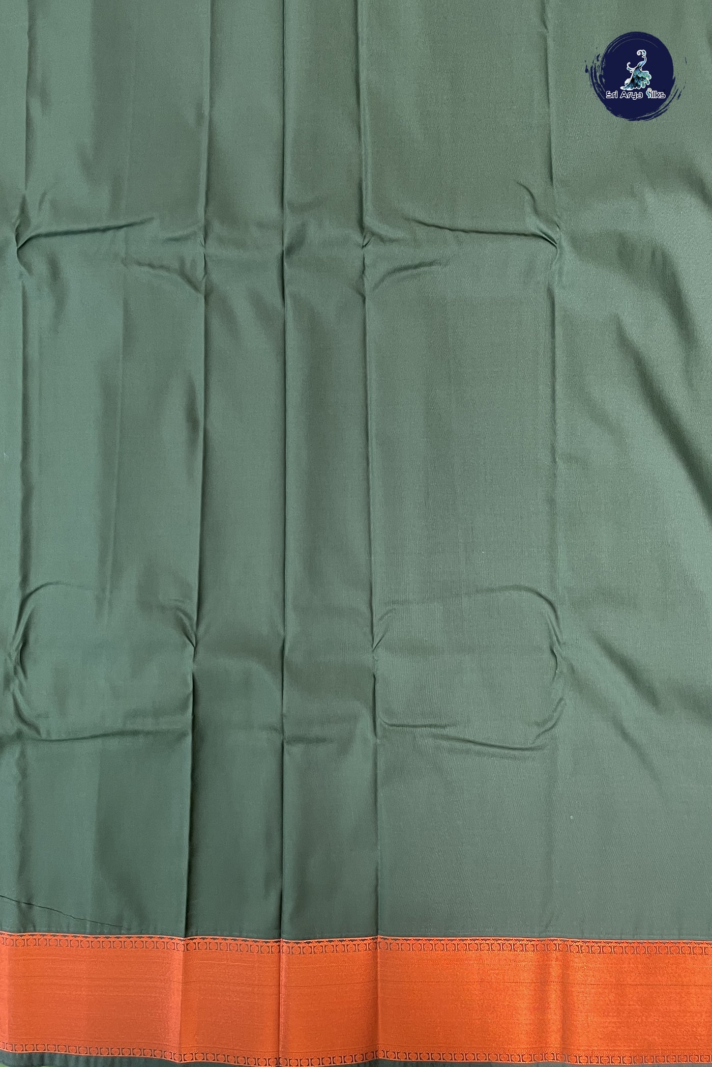 Lime Green Semi Silk Saree With Copper Zari Buttas Pattern