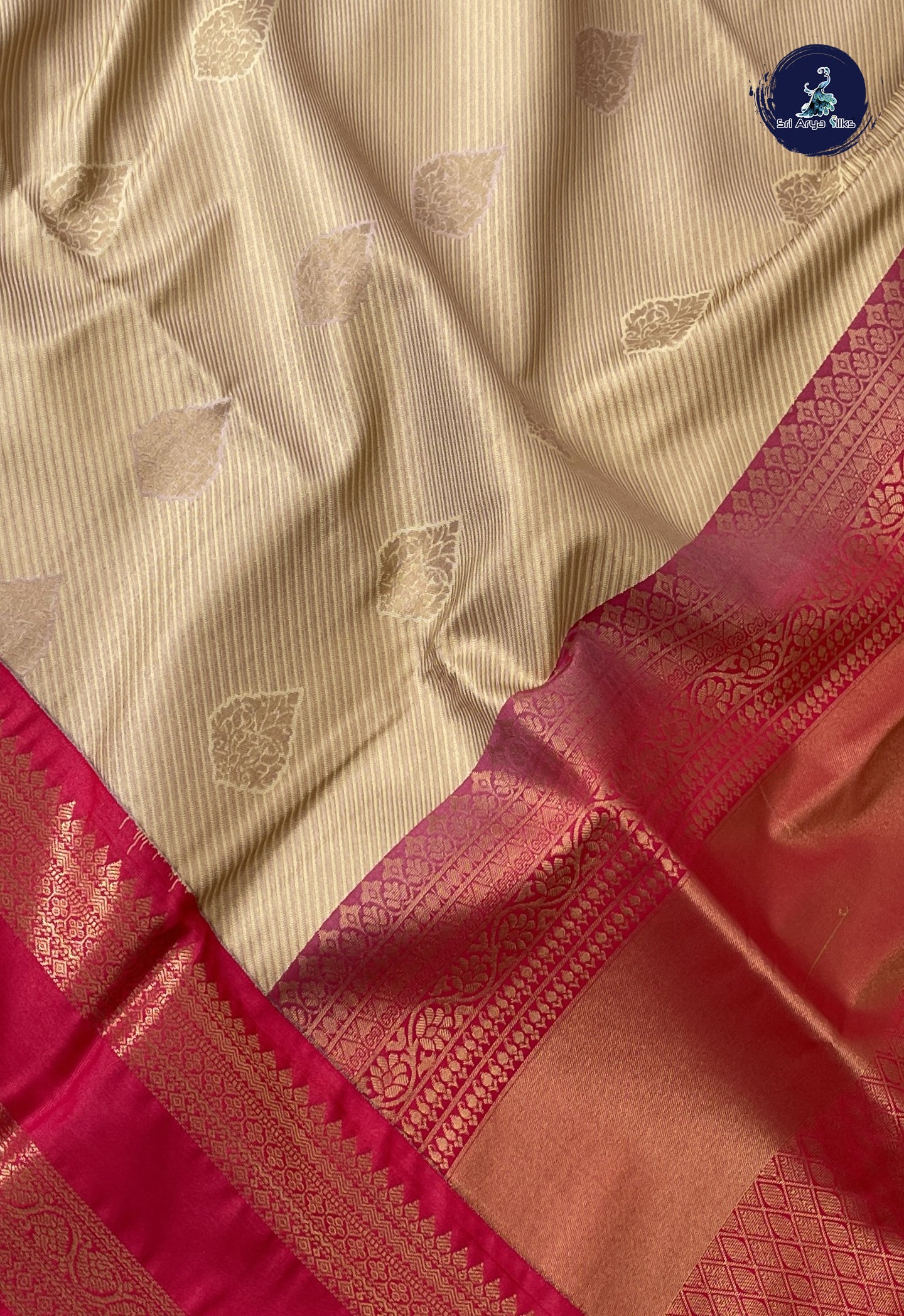 Fawn Semi Soft Silk Saree With Jacquard Pattern