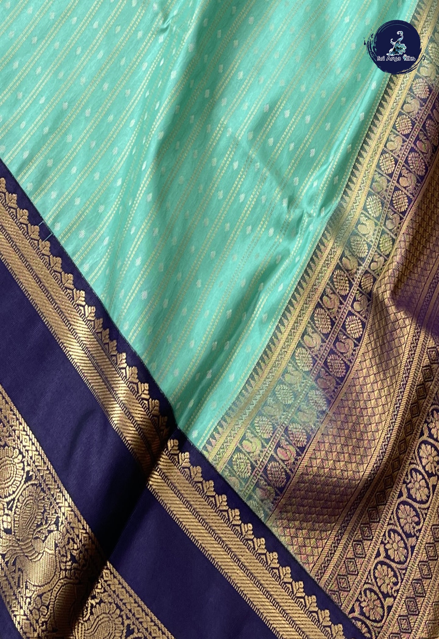 Teal Semi Soft Silk Saree With Jacquard Pattern
