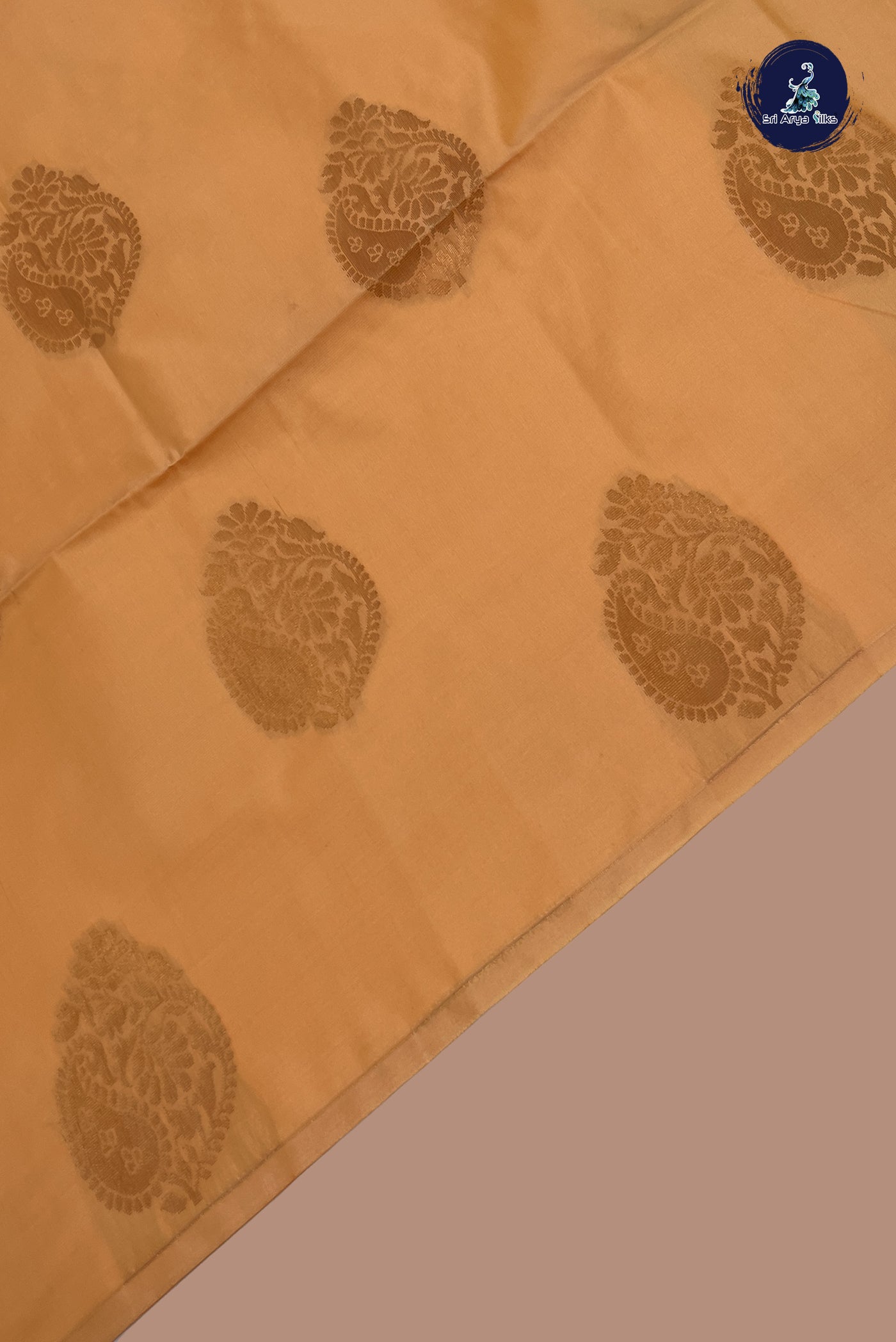 Pastel Shade Semi Soft Silk Saree With Zari Buttas Pattern