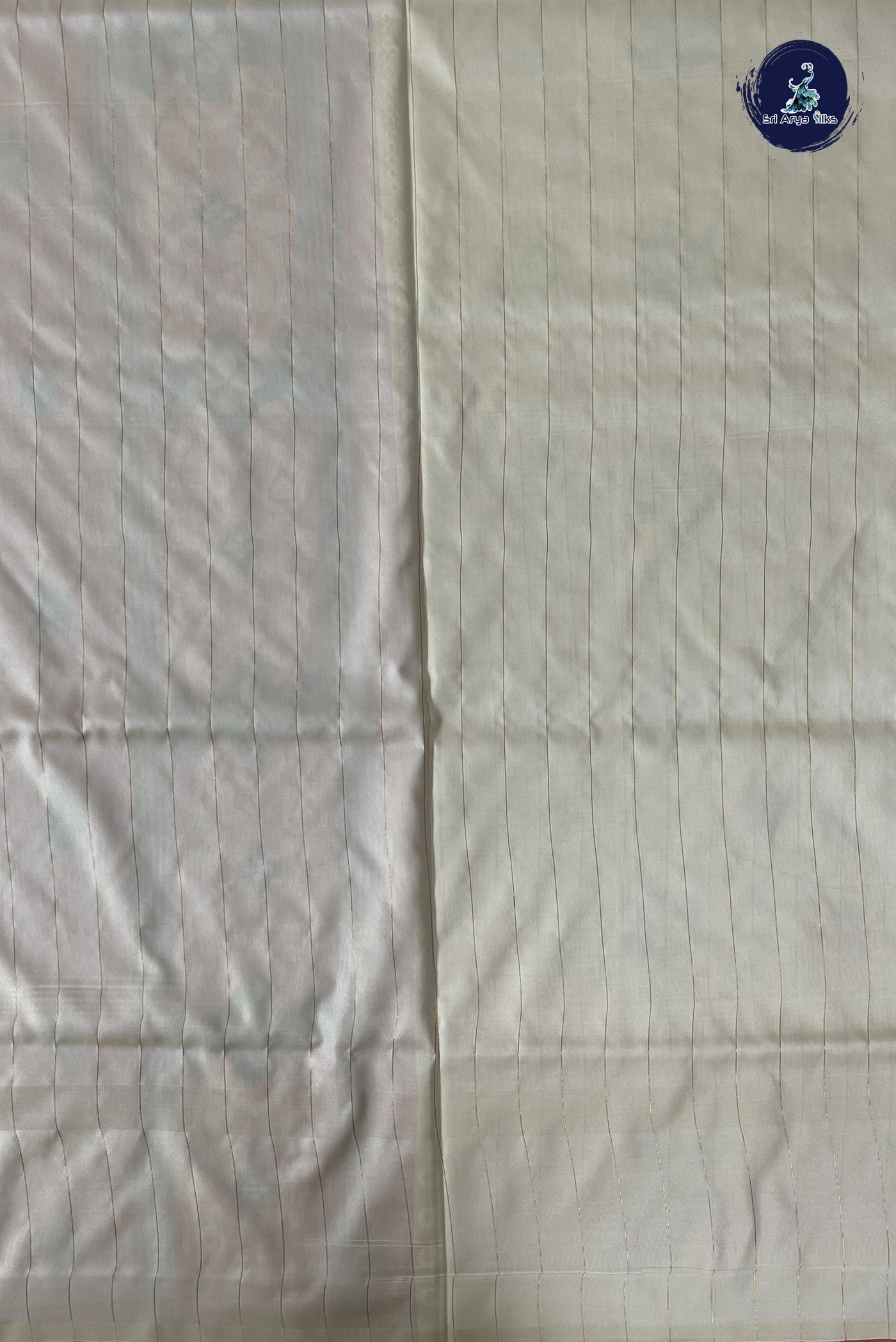 Fawn Pochampally Saree With Ikat Pattern