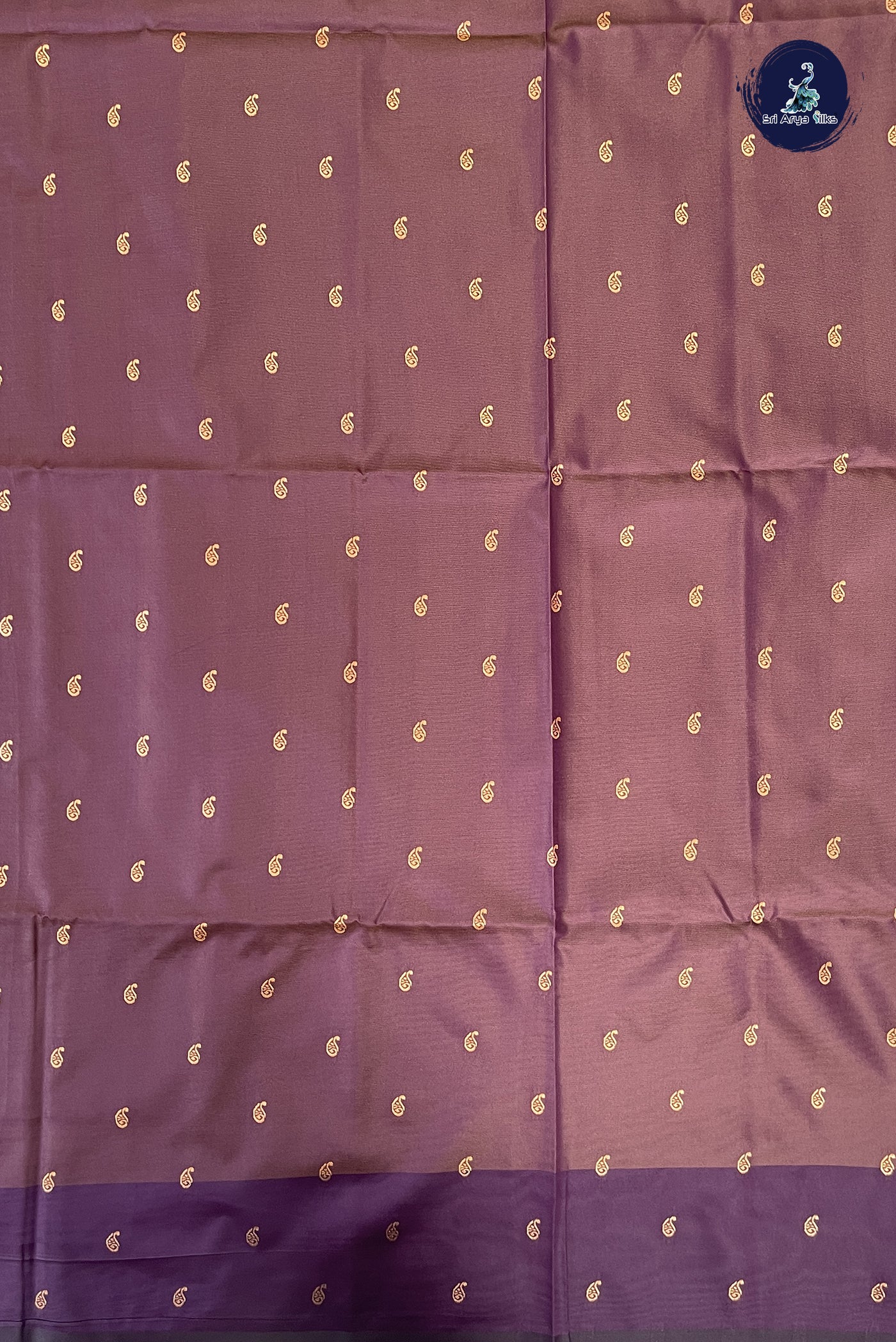 Golden Mustard Semi Silk Saree With Zari Buttas Pattern