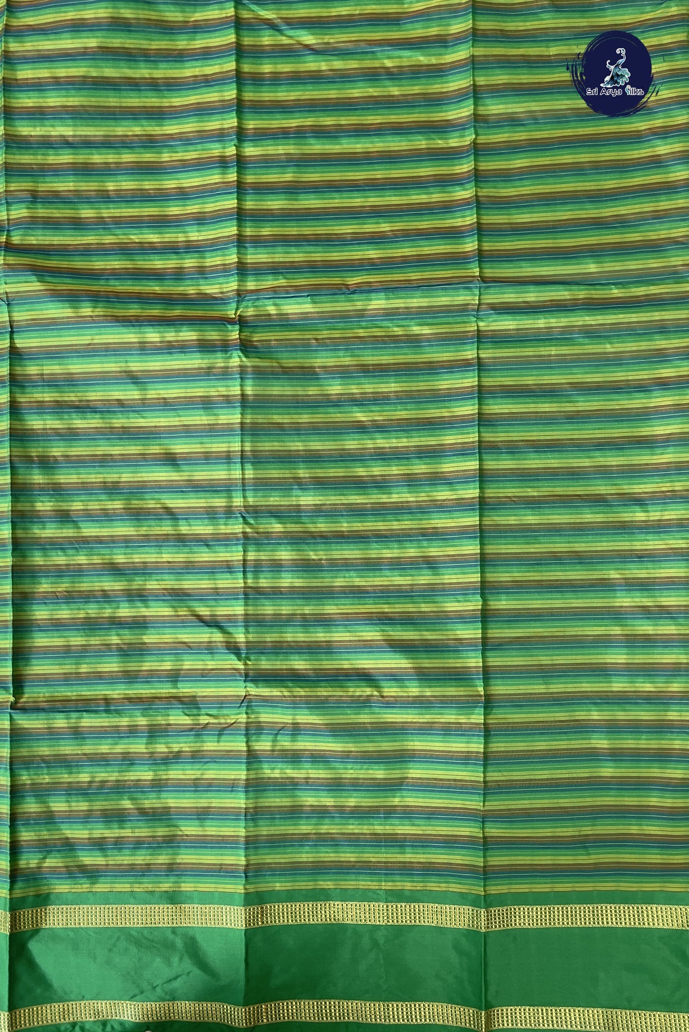 Multi Colour Semi Silk Saree With Checked Pattern