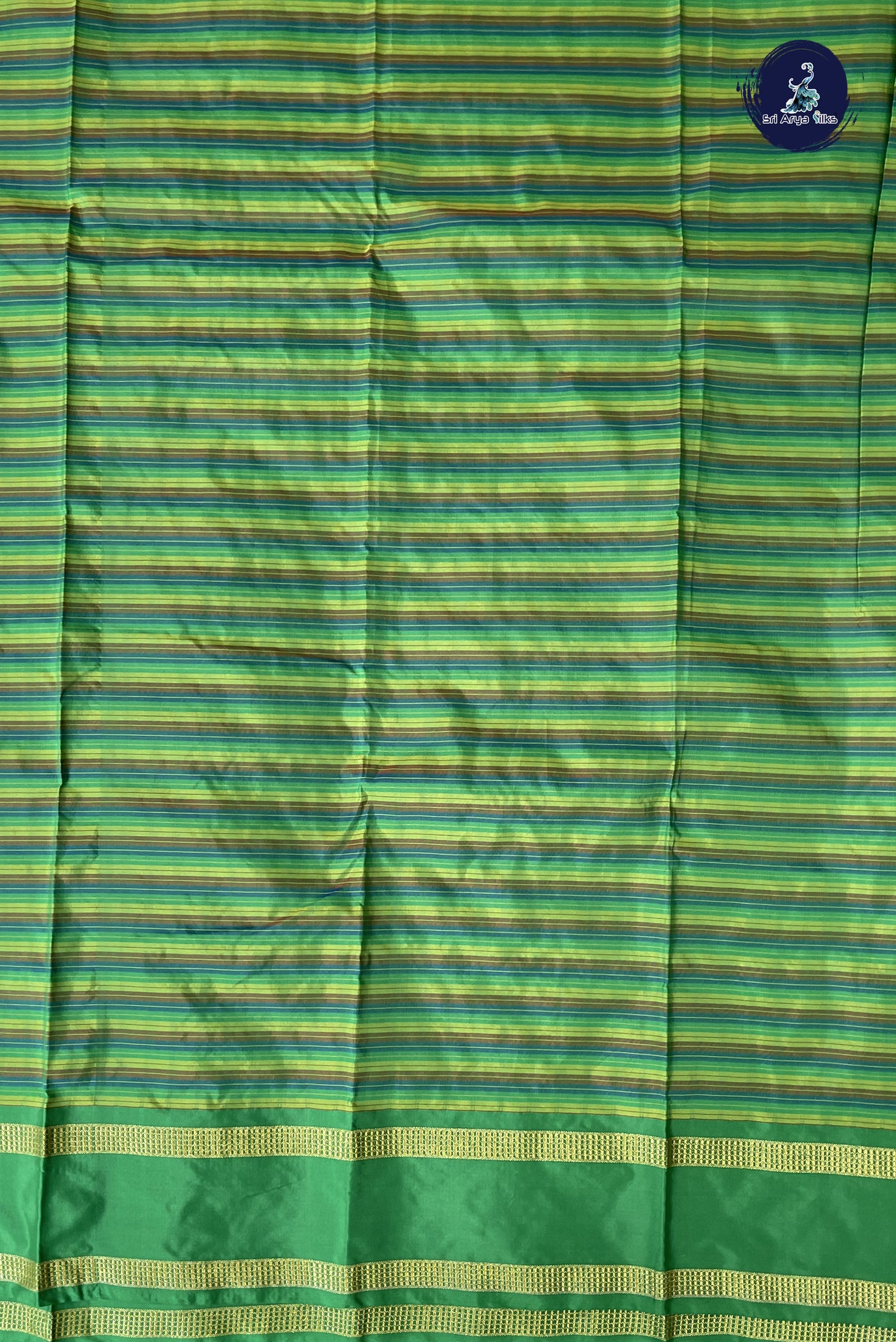 Multi Colour Semi Silk Saree With Checked Pattern