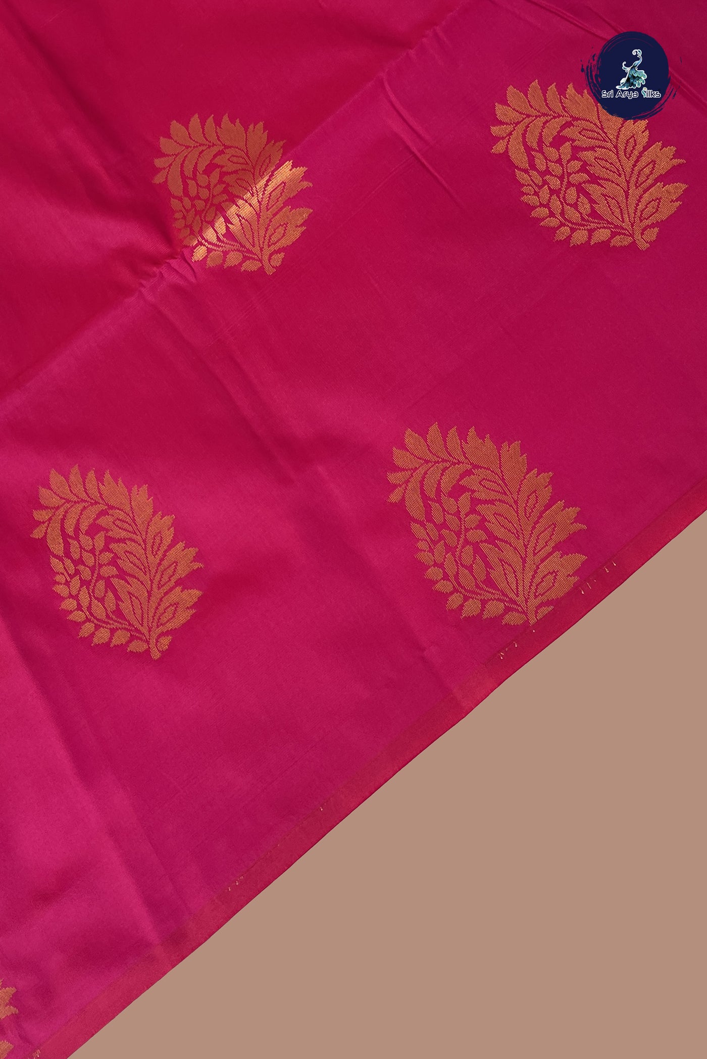 Magenta Pink Semi Soft Silk Saree With Zari Buttas Pattern