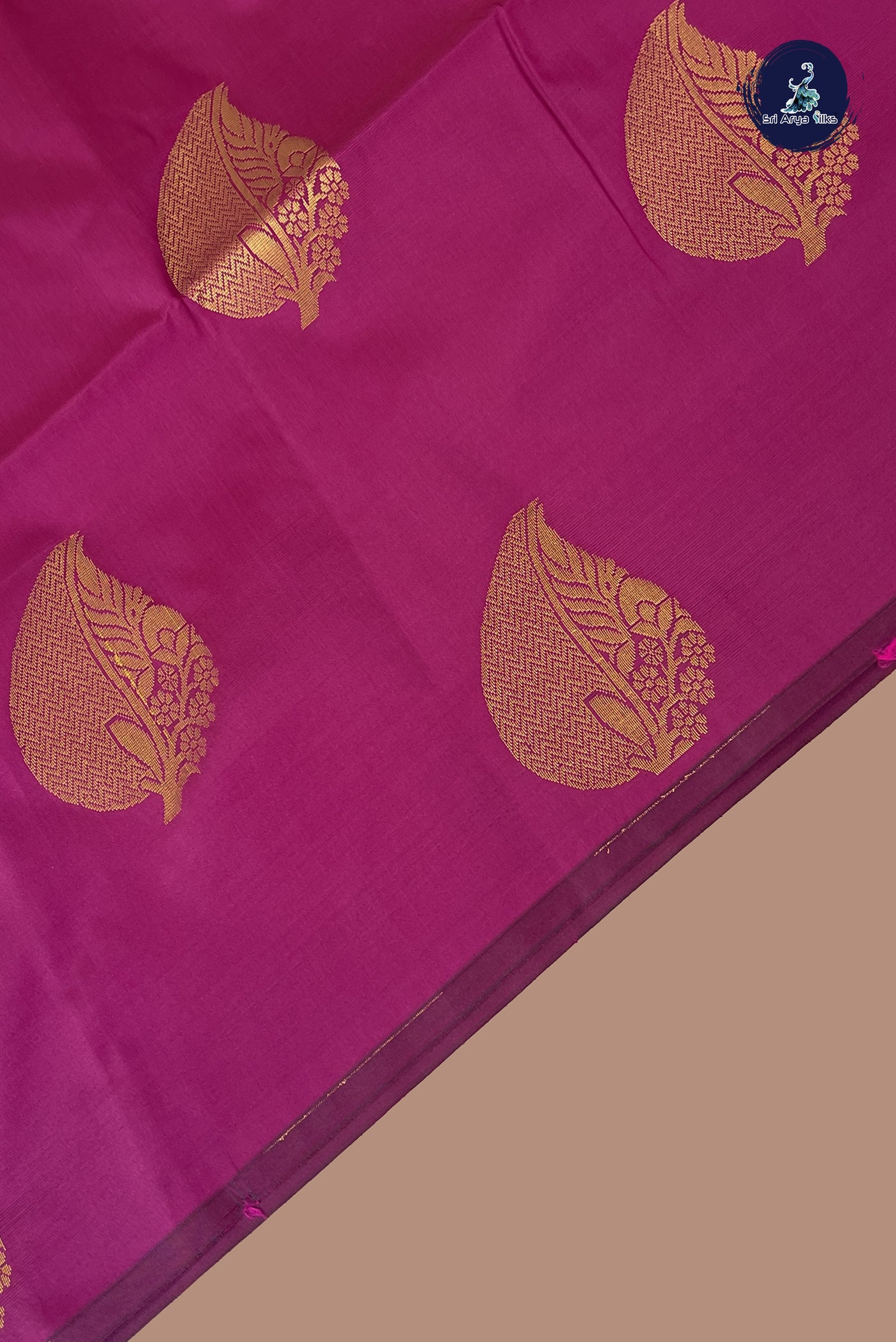 BeetRoot Shade Semi Soft Silk Saree With Zari Buttas Pattern
