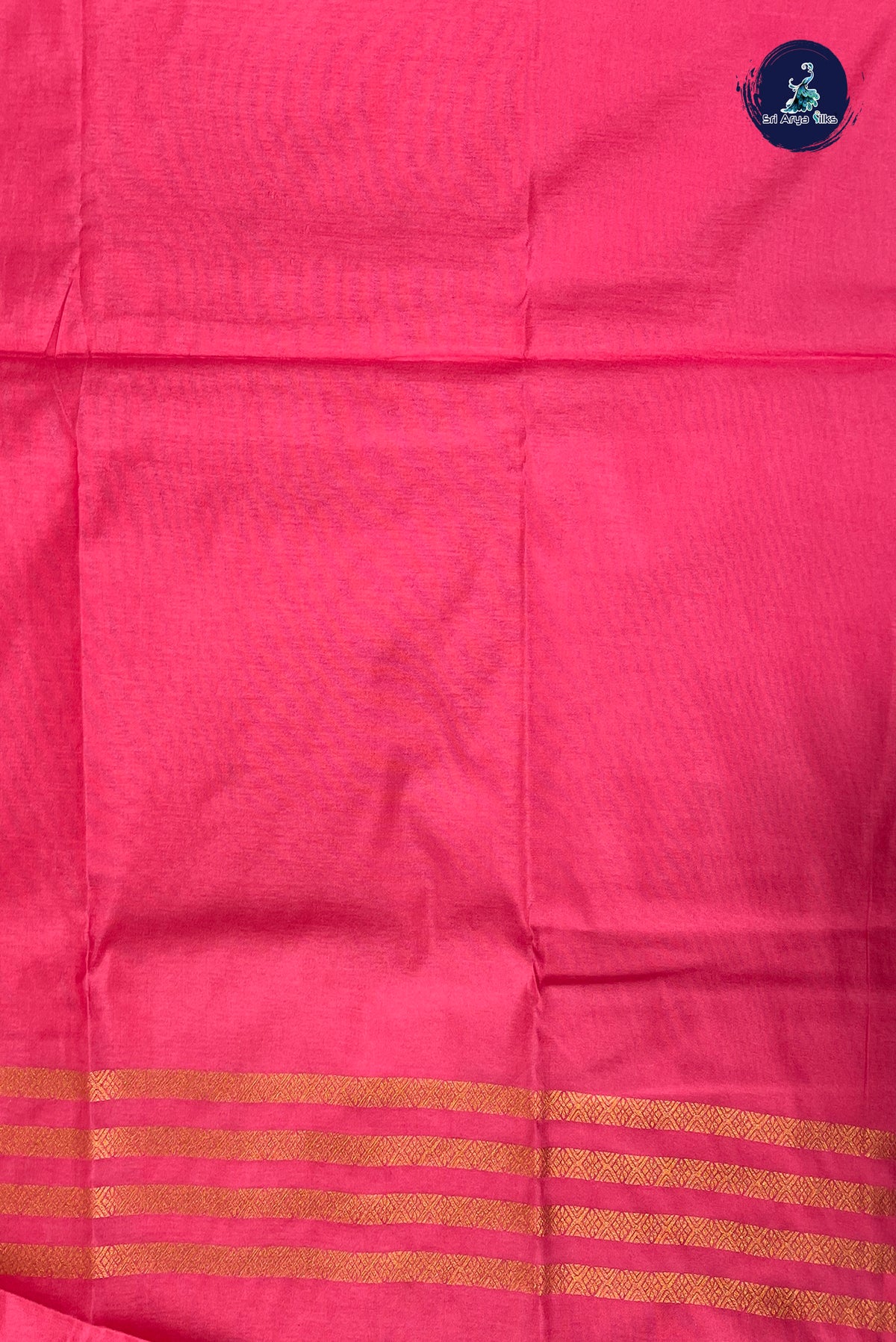 Pink Semi Silk Saree With Zari Buttas Pattern