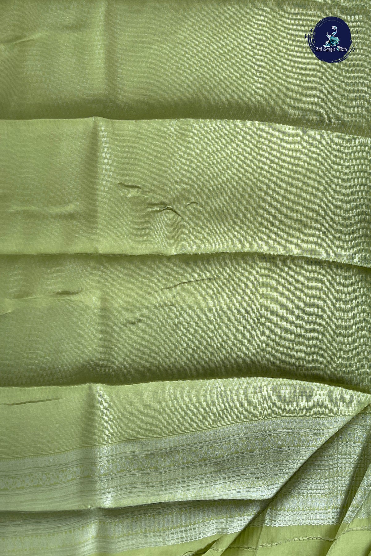 Pastel Green Semi Silk Saree With Jacquard Pattern