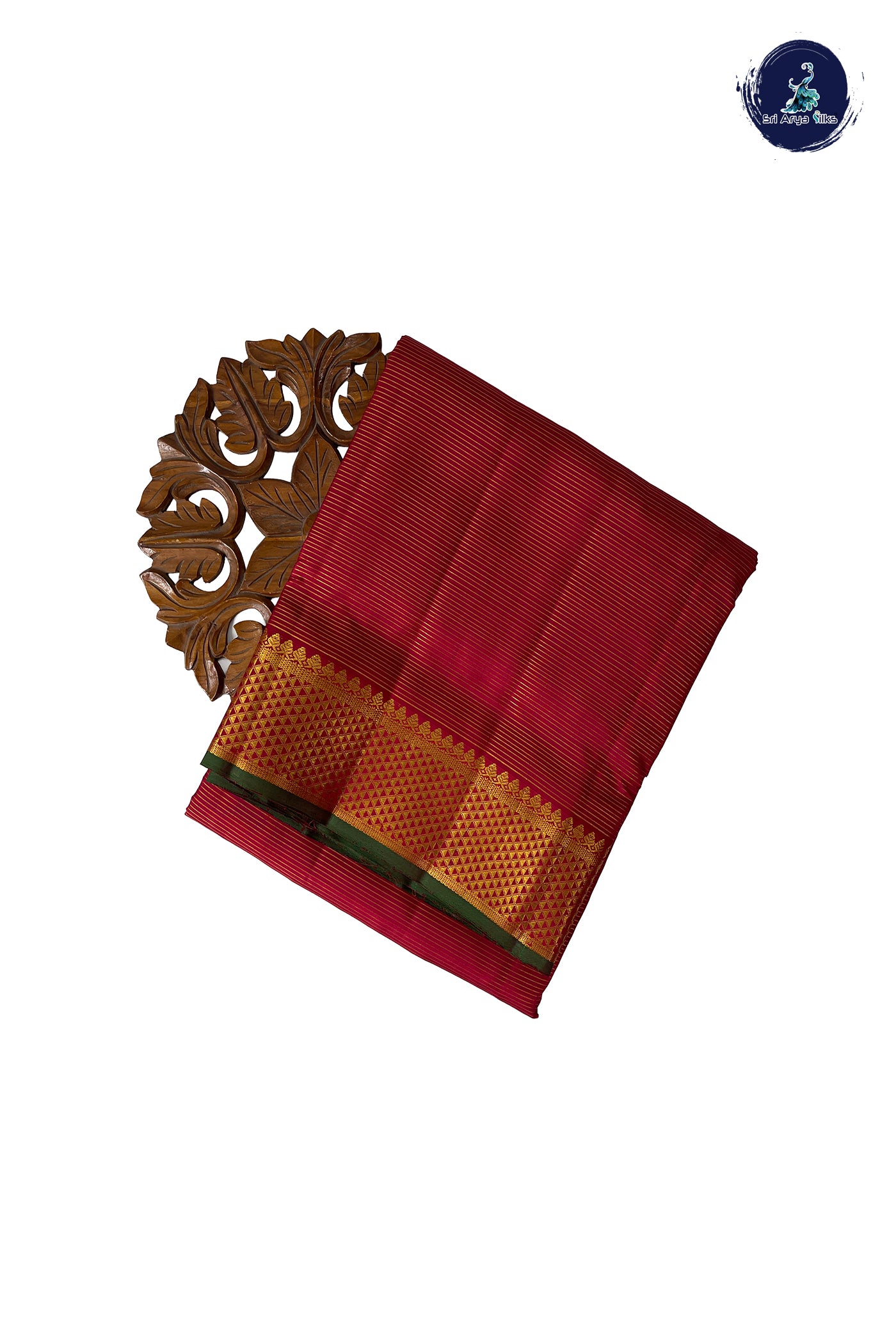 Arakku Madisar 10 Yards Silk Saree With Vaira Oosi Pattern