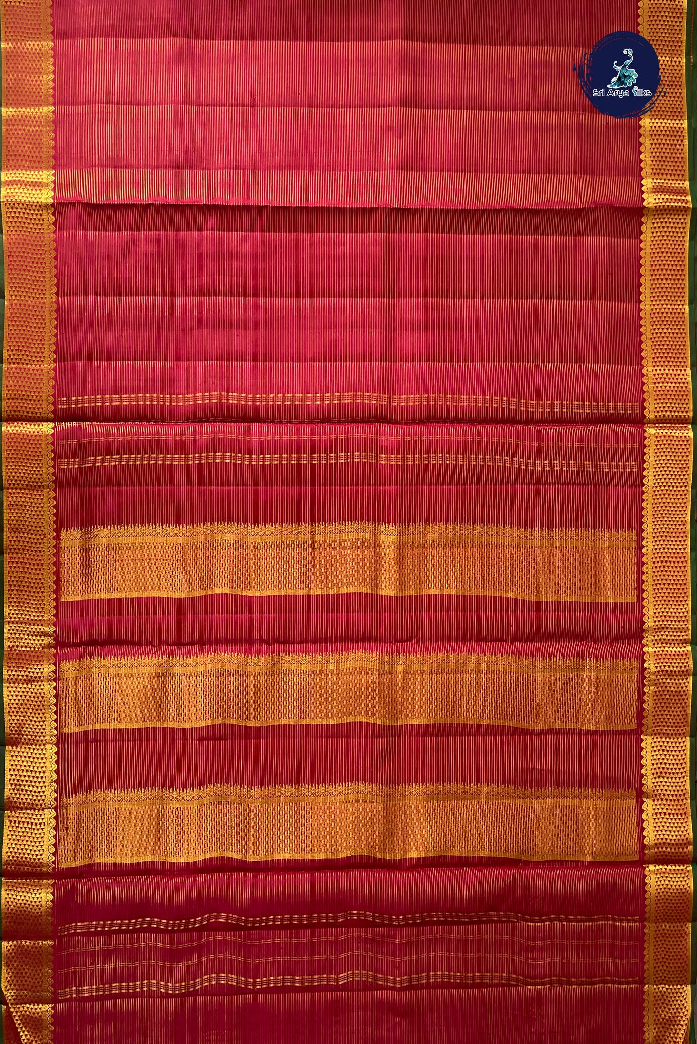 Arakku Madisar 10 Yards Silk Saree With Vaira Oosi Pattern
