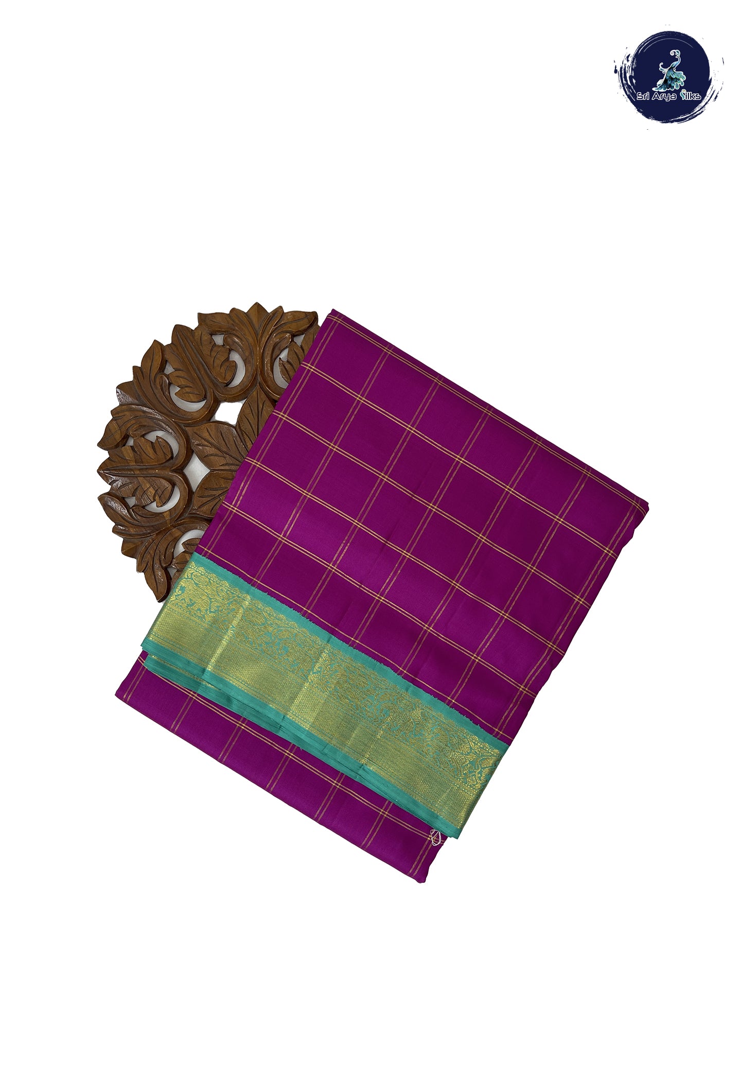 Vadamalli Madisar 10 Yards Silk Saree With Zari Checked Pattern