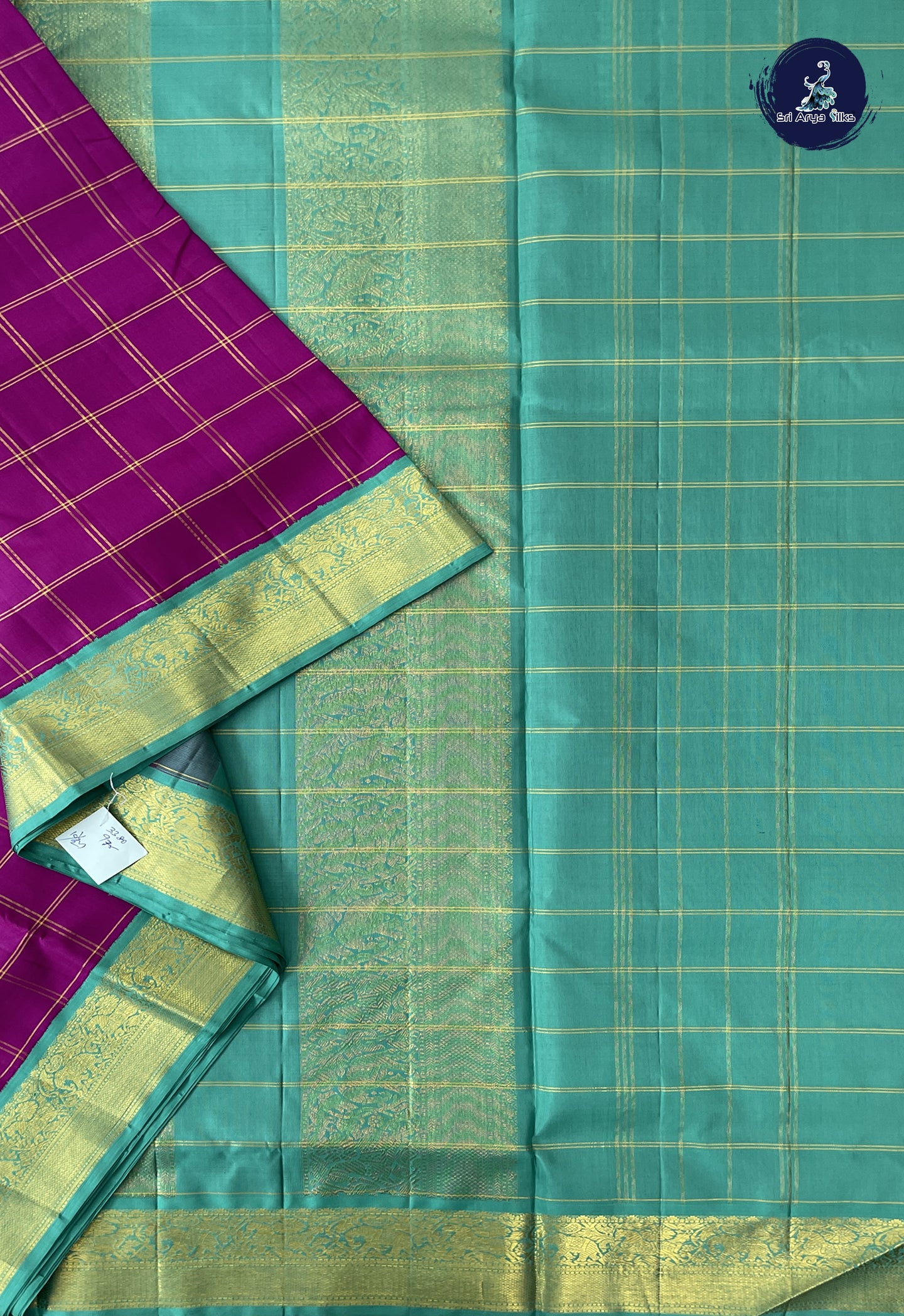 Vadamalli Madisar 10 Yards Silk Saree With Zari Checked Pattern