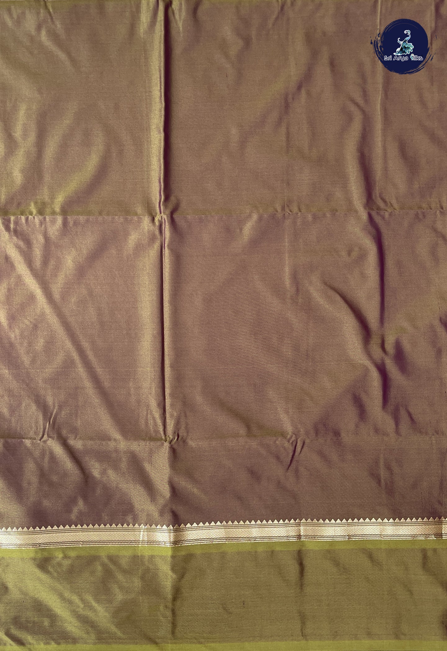 Dual Tone Wine Madisar Semi Silk Saree With Zari Buttas Pattern