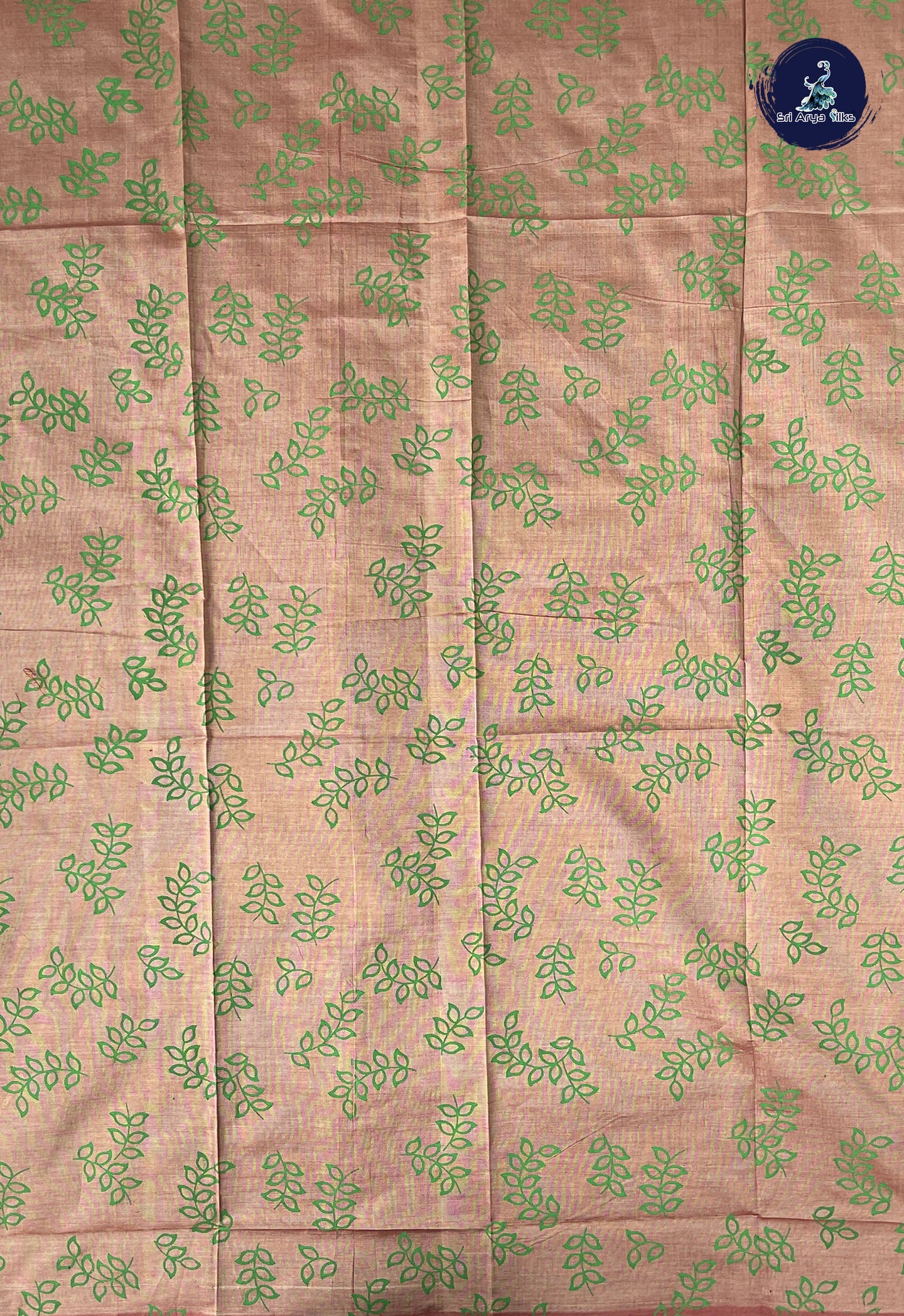 Dark Green Madisar Semi Silk Cotton Saree With Printed Pattern