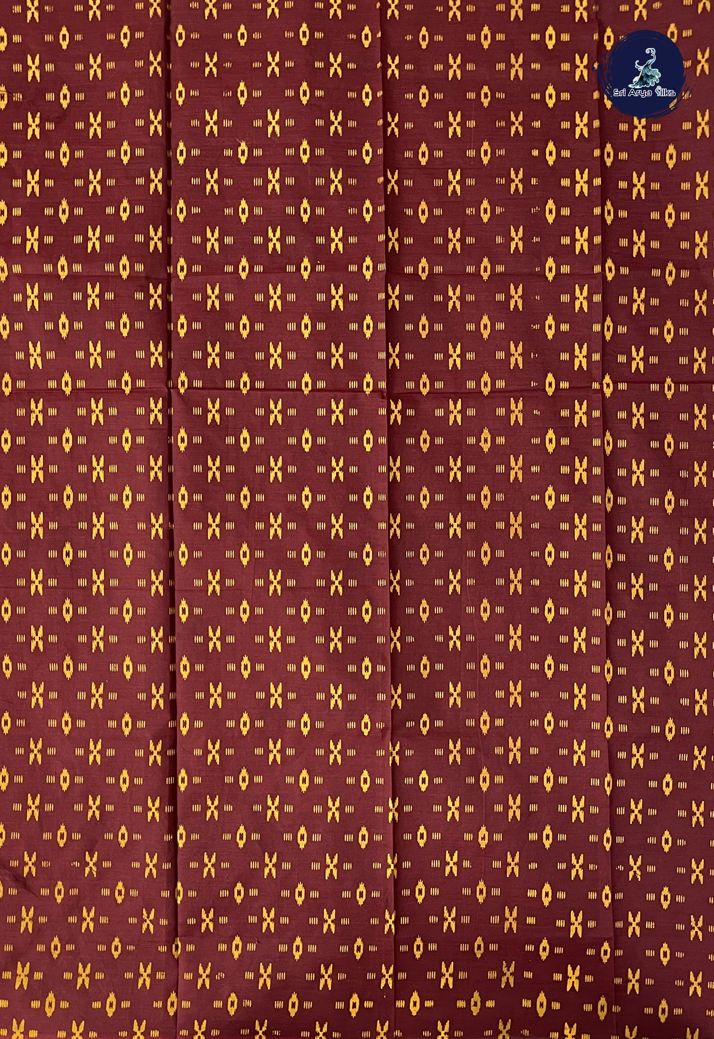 Lite Mustard Orange Madisar Semi Silk Cotton Saree With Printed Pattern