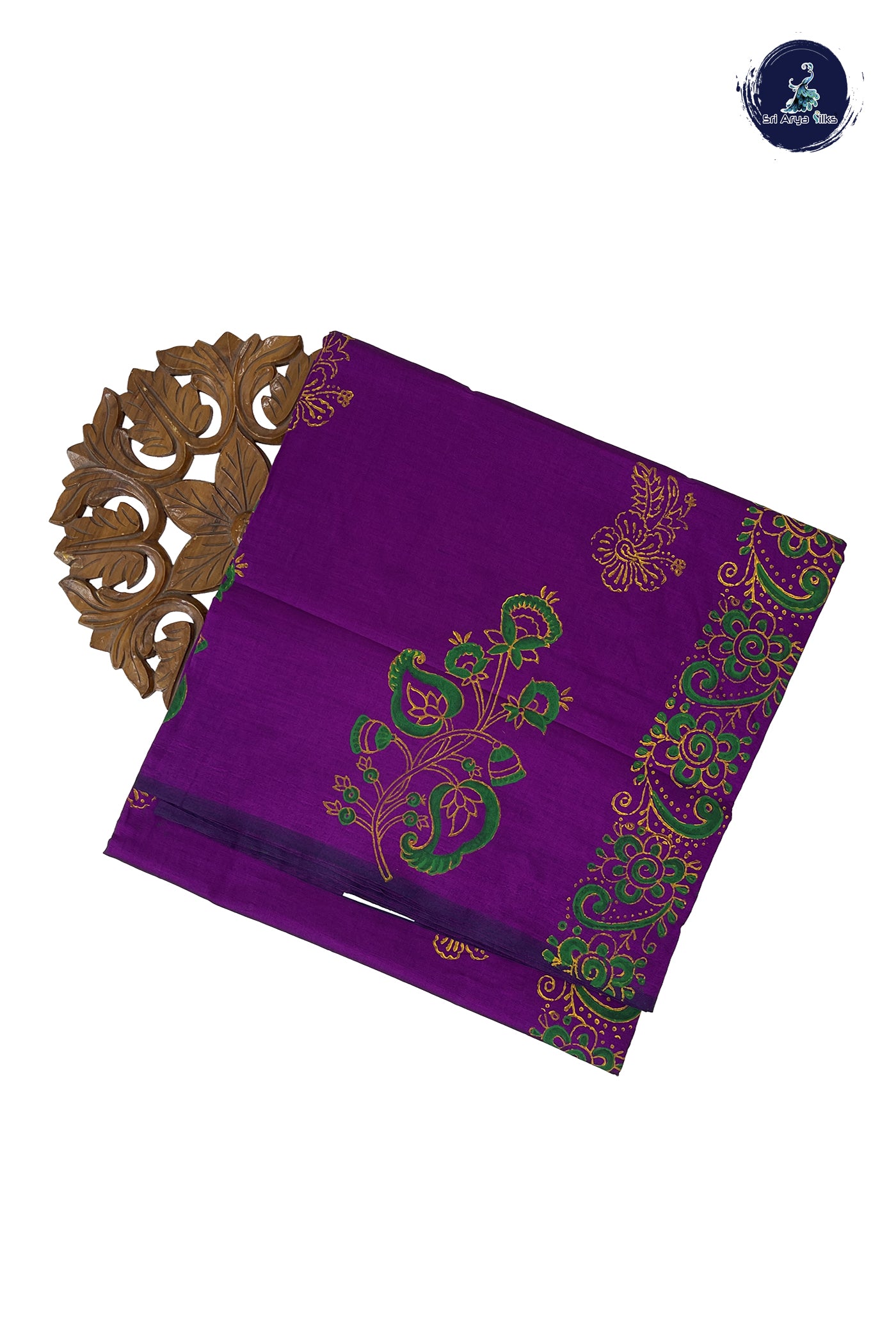 Vadamalli Madisar Semi Silk Cotton Saree With Printed Pattern