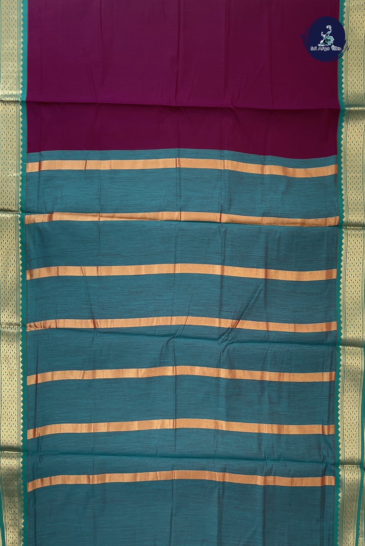 Snuf Madisar Semi Silk Cotton Saree With Plain Pattern