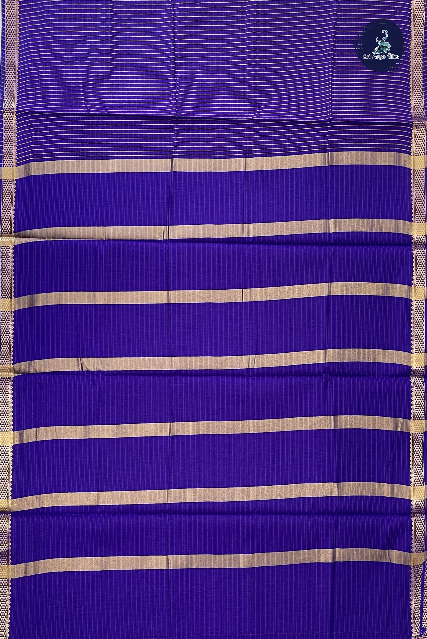 Violet Madisar Semi Silk Cotton Saree With Checked Pattern