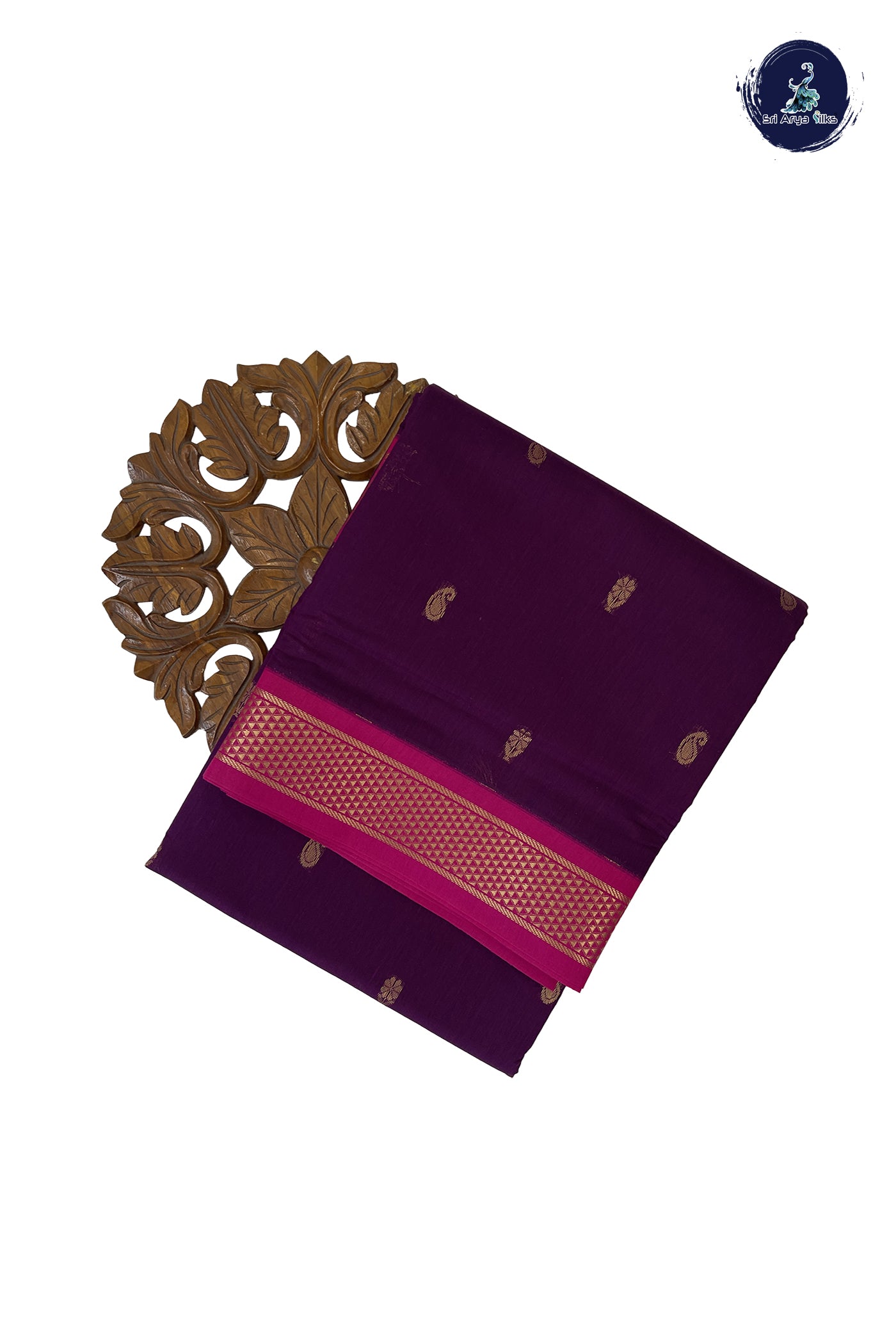 BeetRoot Shade Madisar Semi Silk Cotton Saree With Zari Buttas Pattern