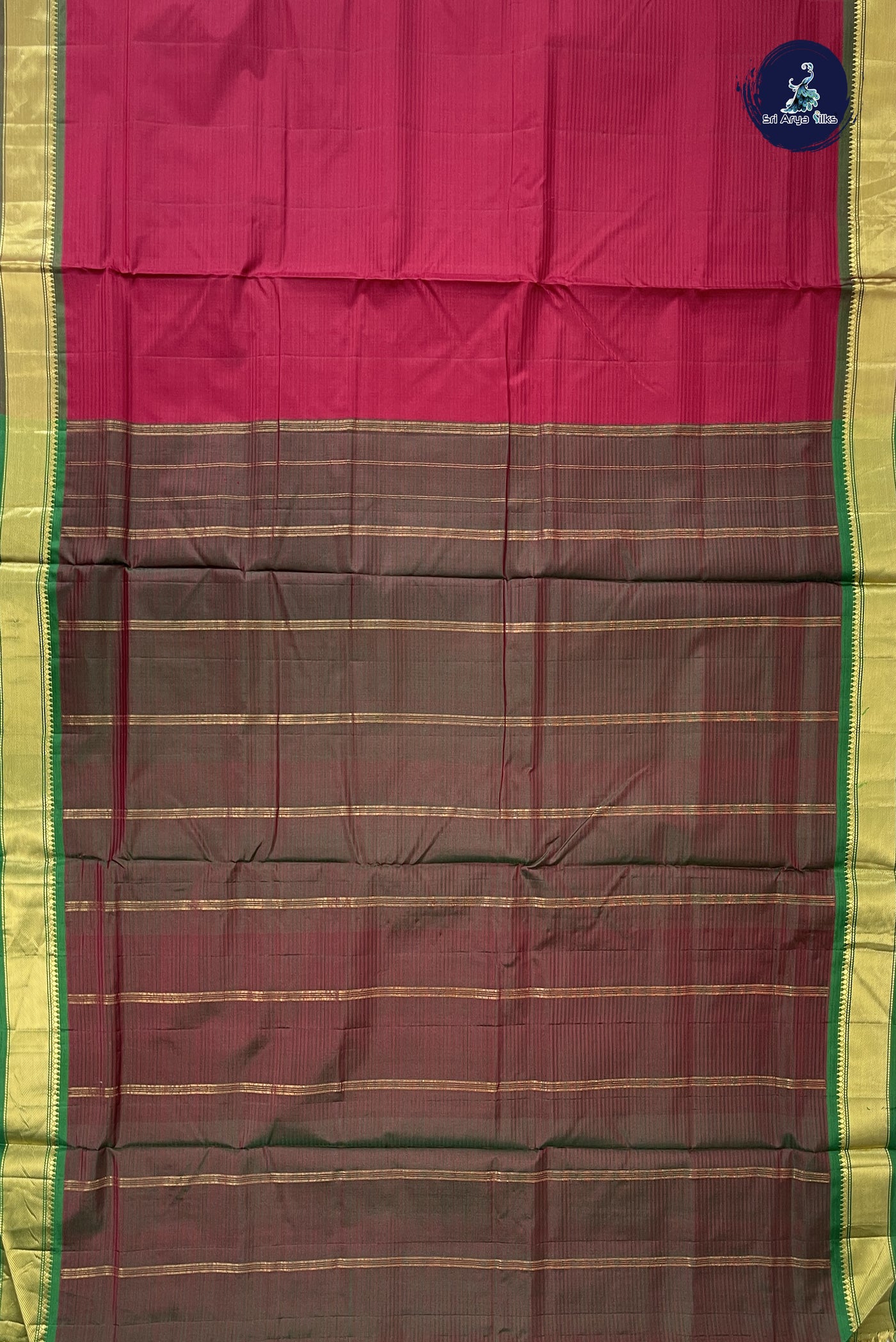 Arakku Madisar 10 Yards Silk Saree With Doria Lines Pattern