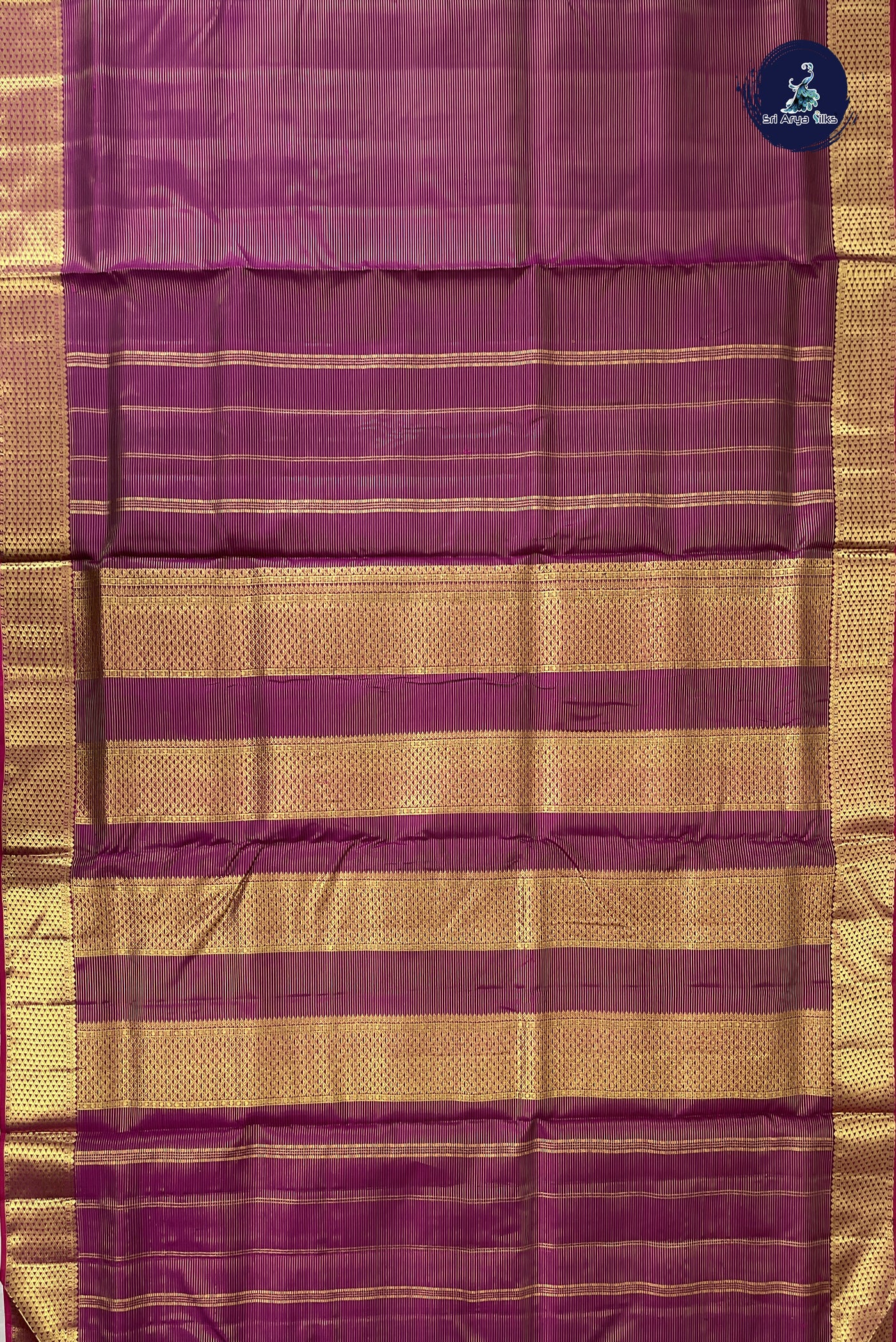 BeetRoot Shade Madisar 10 Yards Silk Saree With Vaira Oosi Pattern