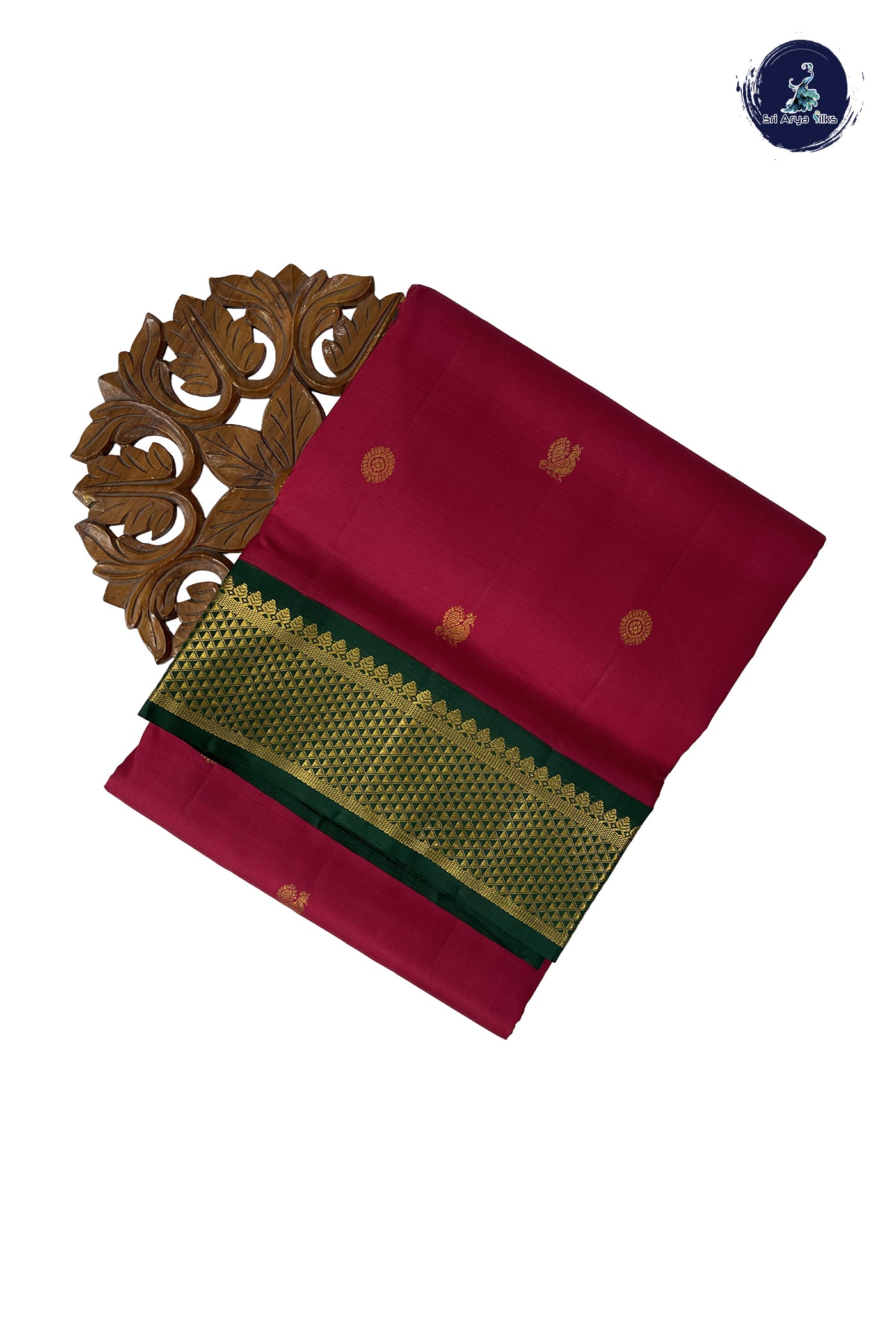 Arakku Madisar 10 Yards Silk Saree With Zari Buttas Pattern