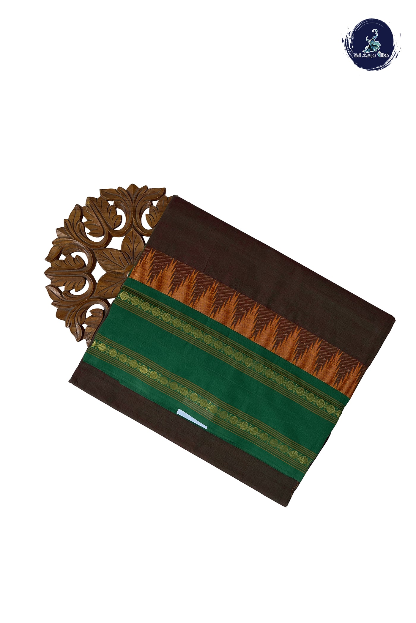 Manthulir 10 Yards Madisar Cotton Saree With Plain Pattern