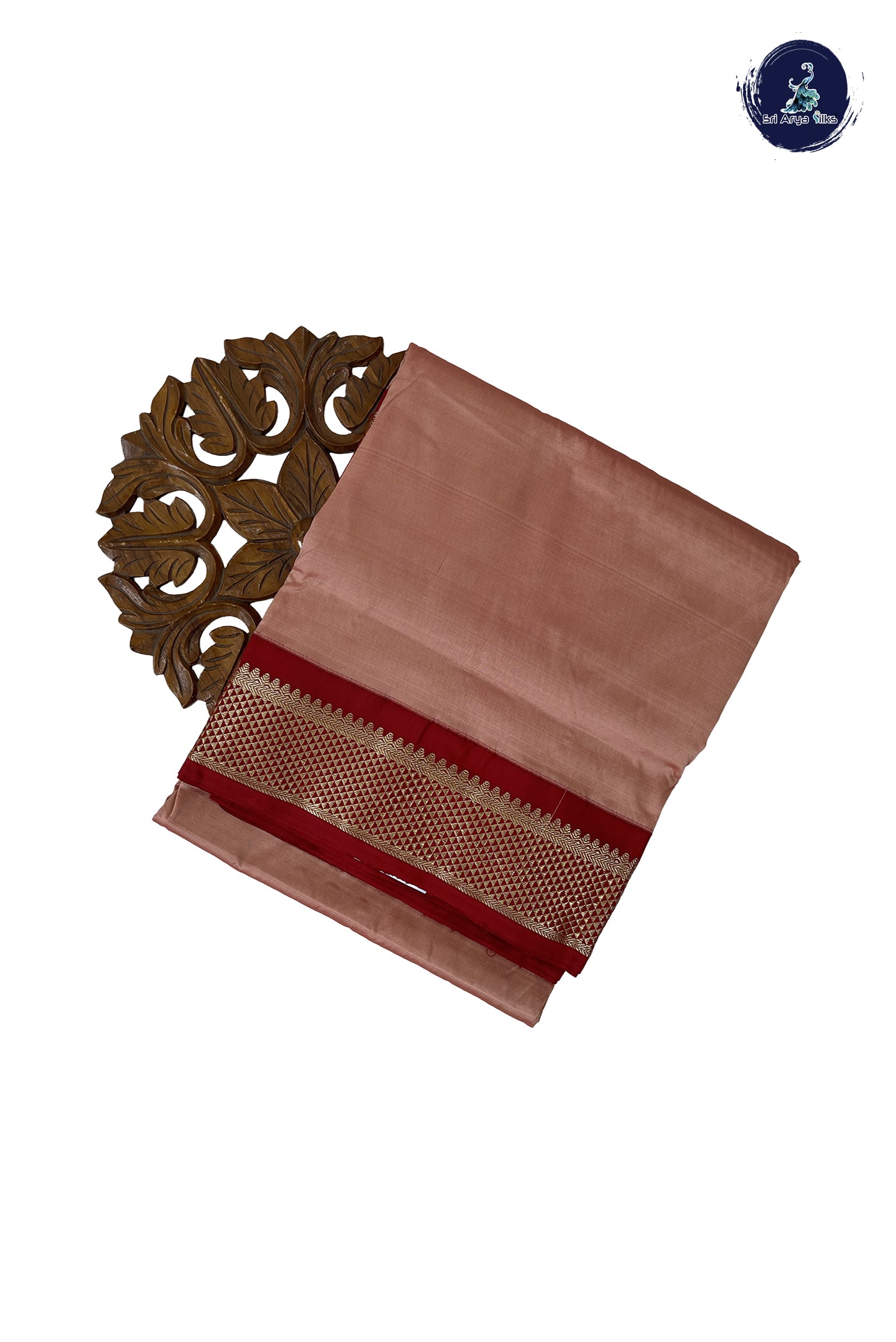 Pastel Shade 9 Yards Semi Silk With Plain Pattern