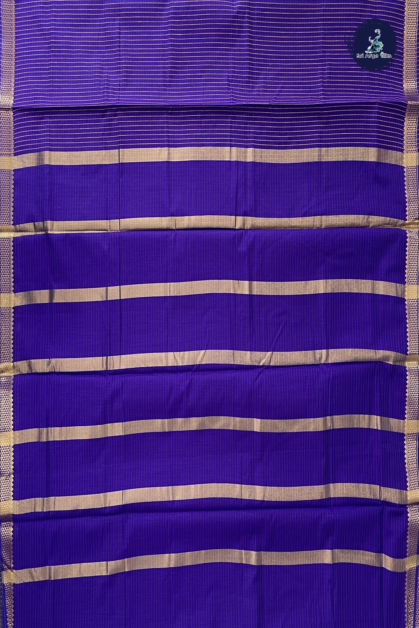 Violet Madisar Semi Silk Cotton Saree With Checked Pattern