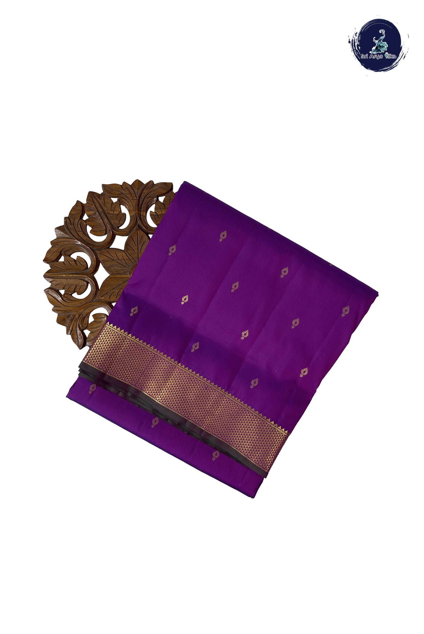Vadamalli Madisar 10 Yards Silk Saree With Zari Buttas Pattern