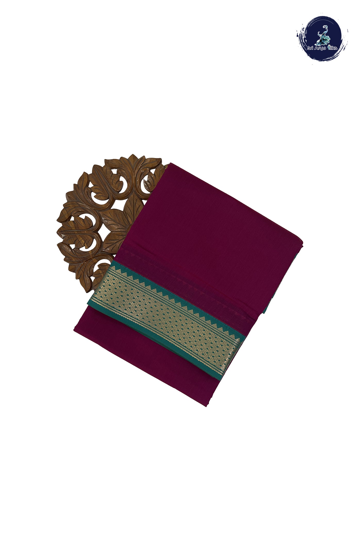 BeetRoot Shade Madisar Semi Silk Cotton Saree With Plain Pattern