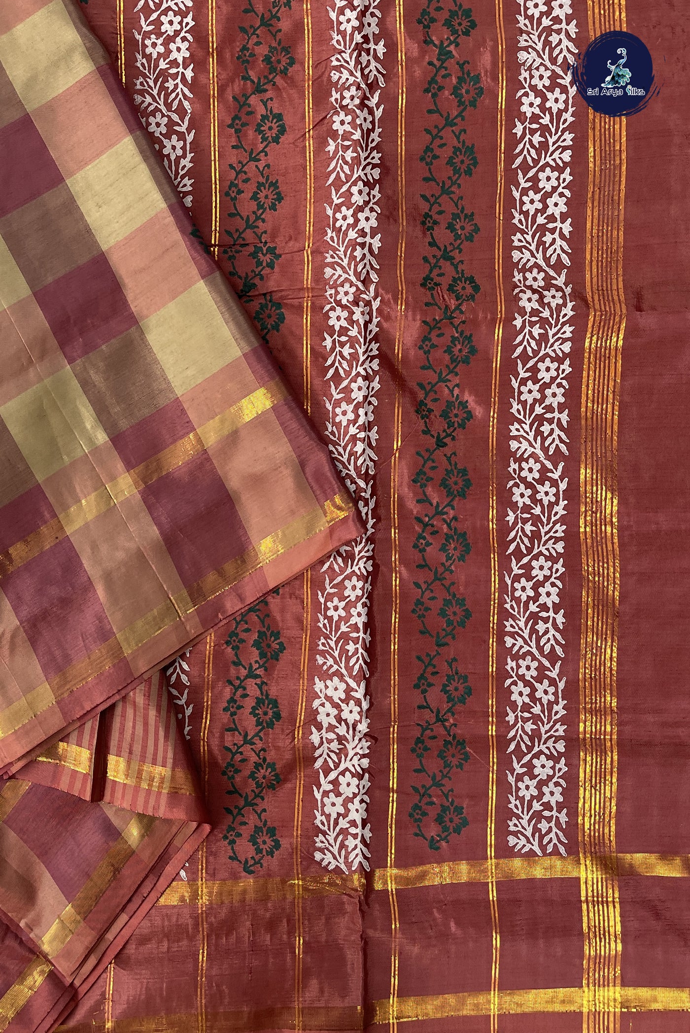 Multi Colour Vaazhainaar Pattu Madisar Silk Saree With Paalum Pazham Kattam Pattern