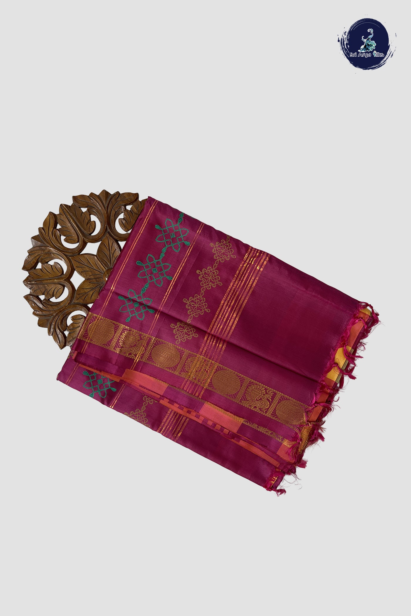 Multi Colour Vaazhainaar Pattu Madisar Silk Saree With Paalum Pazham Kattam Pattern
