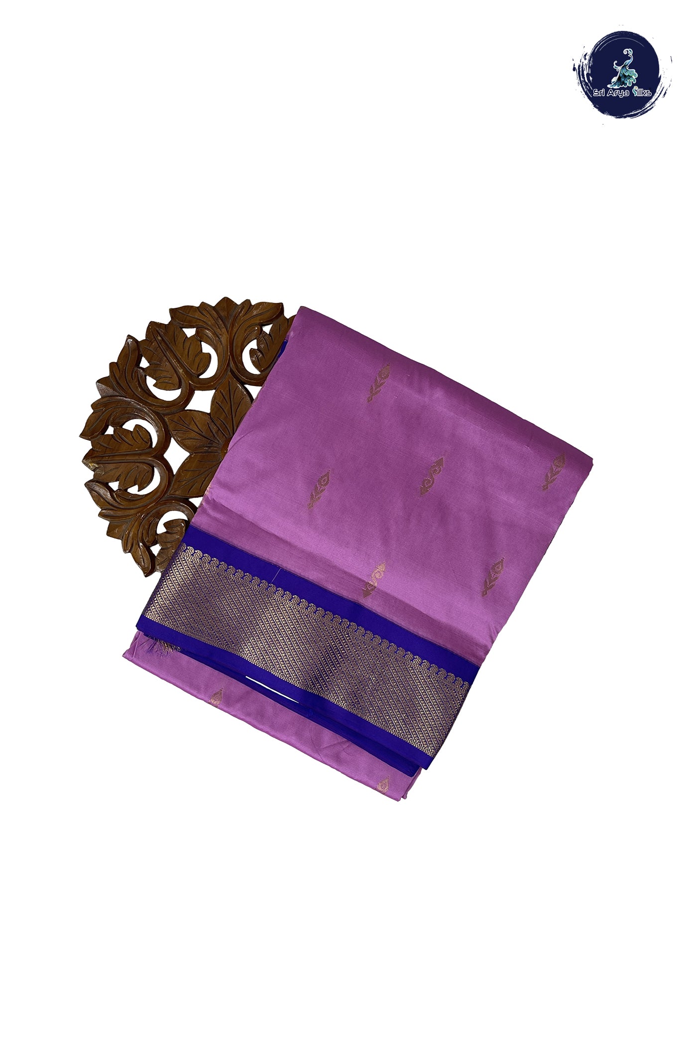 Onion Pink Madisar Semi Silk Saree With Zari Buttas Pattern