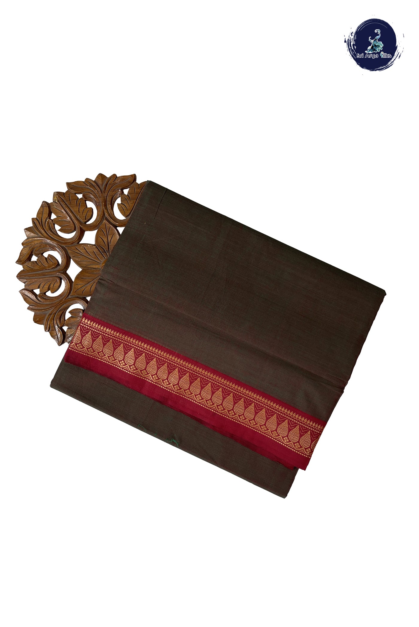 Manthulir Madisar Cotton Saree With Plain Pattern