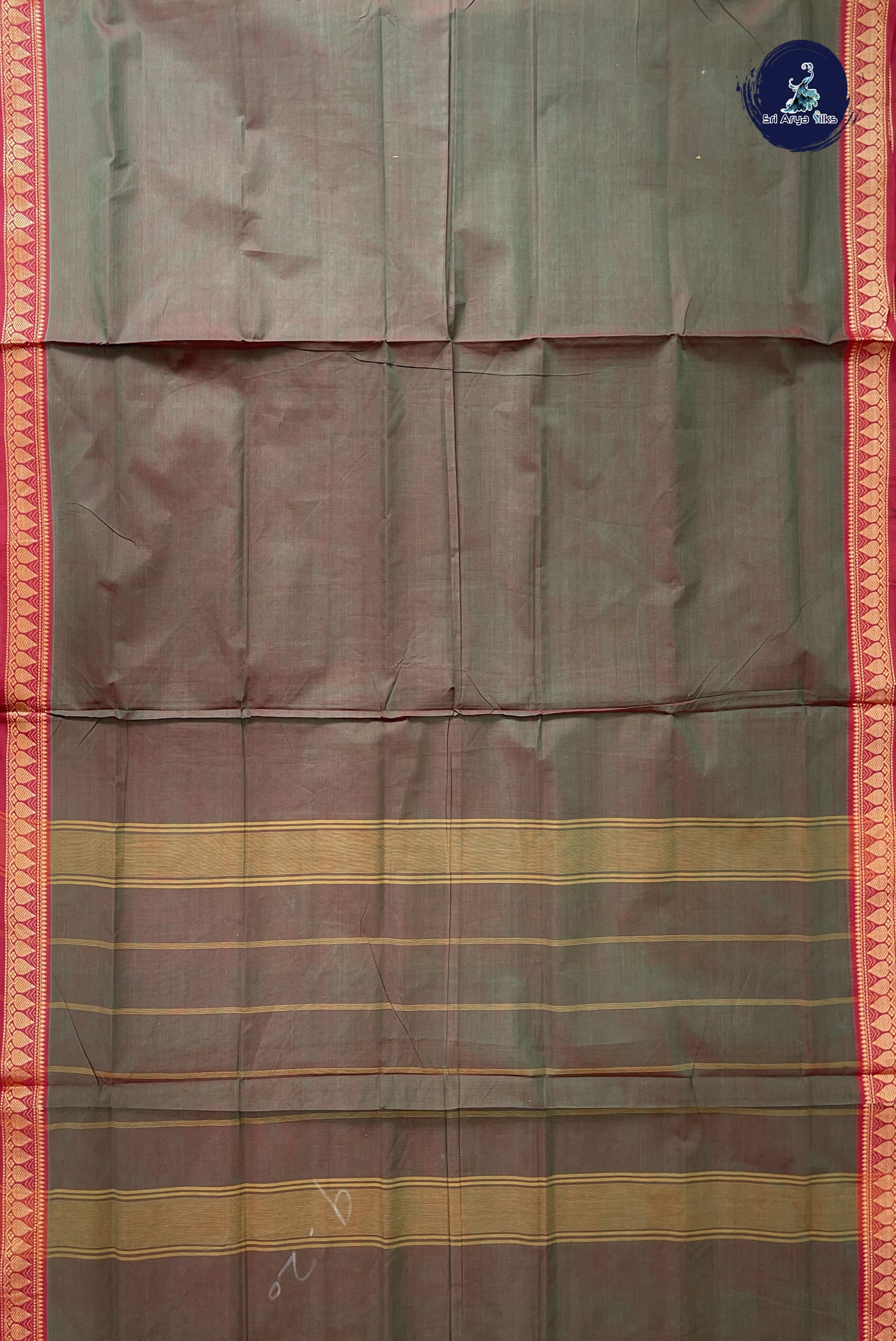 Manthulir Madisar Cotton Saree With Plain Pattern