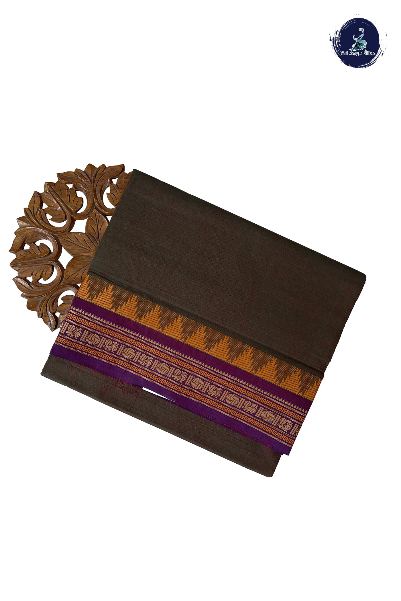 Manthulir Madisar Cotton Saree With Plain Pattern