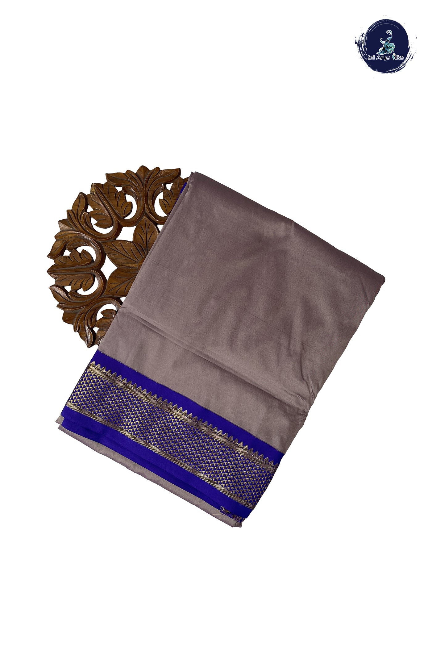 Pastel Shade Madisar Semi Silk Saree With Plain Pattern