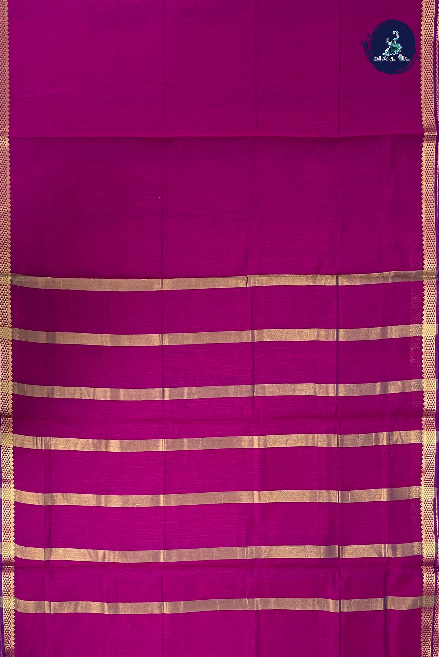 Vadamalli Madisar Semi Silk Cotton Saree With Plain Pattern