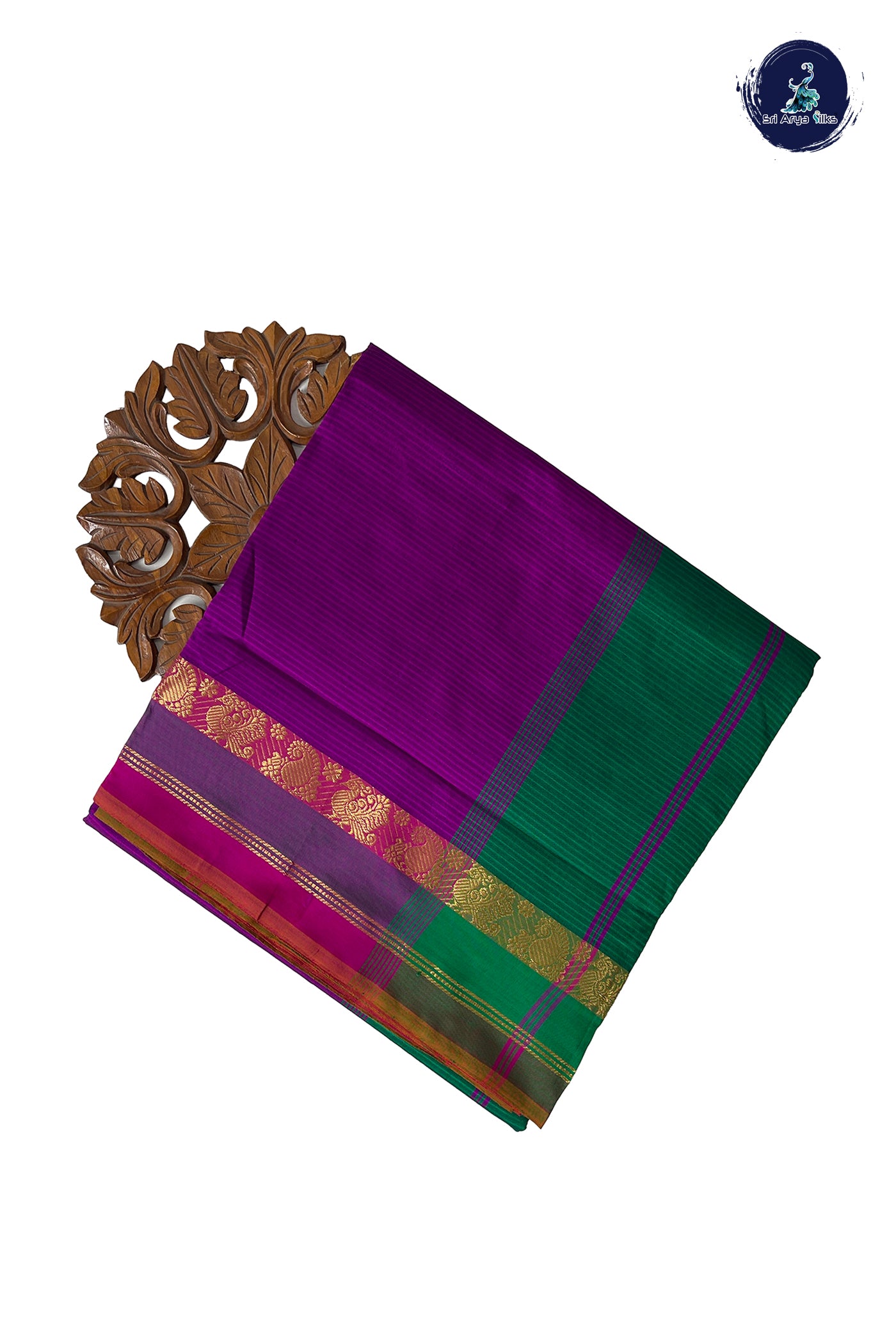 Vadamalli Half Pure Madisar Silk Cotton Saree With Doria Lines Pattern