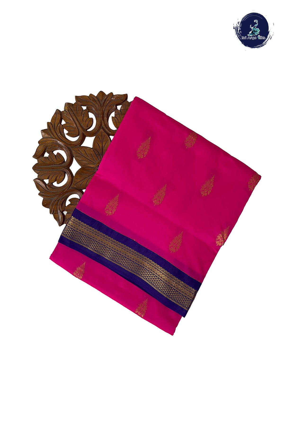 Pink Madisar Semi Silk Saree With Zari Buttas Pattern