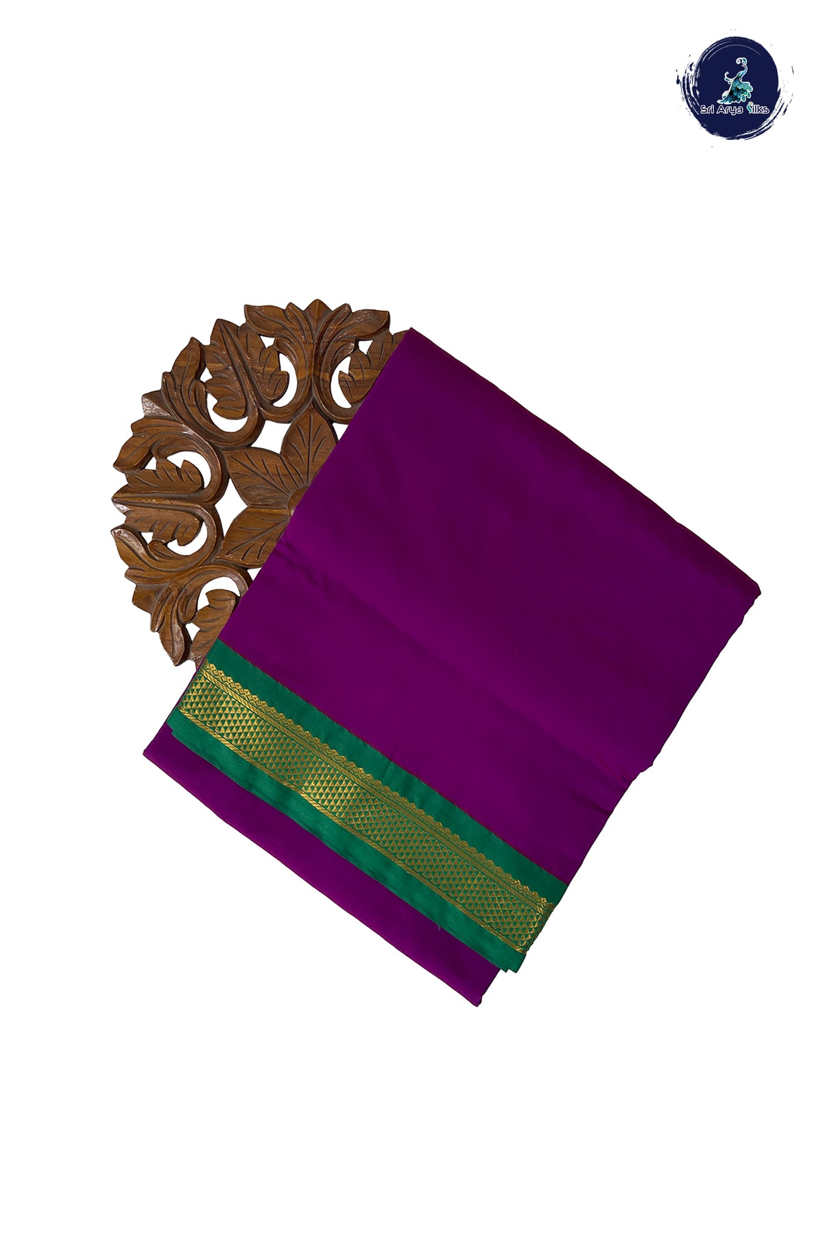 Vadamalli Madisar Semi Silk Saree With Plain Pattern