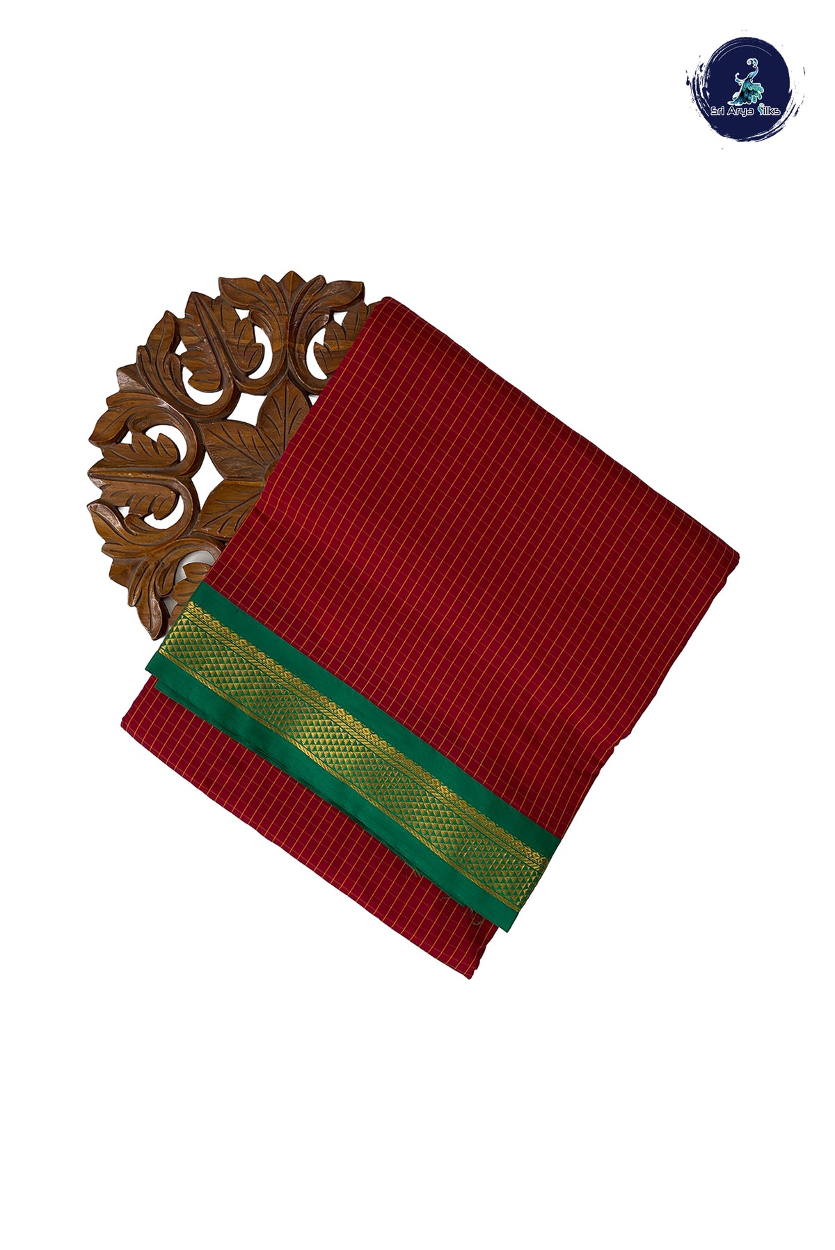 Arakku Madisar Semi Silk Saree With Checked Pattern