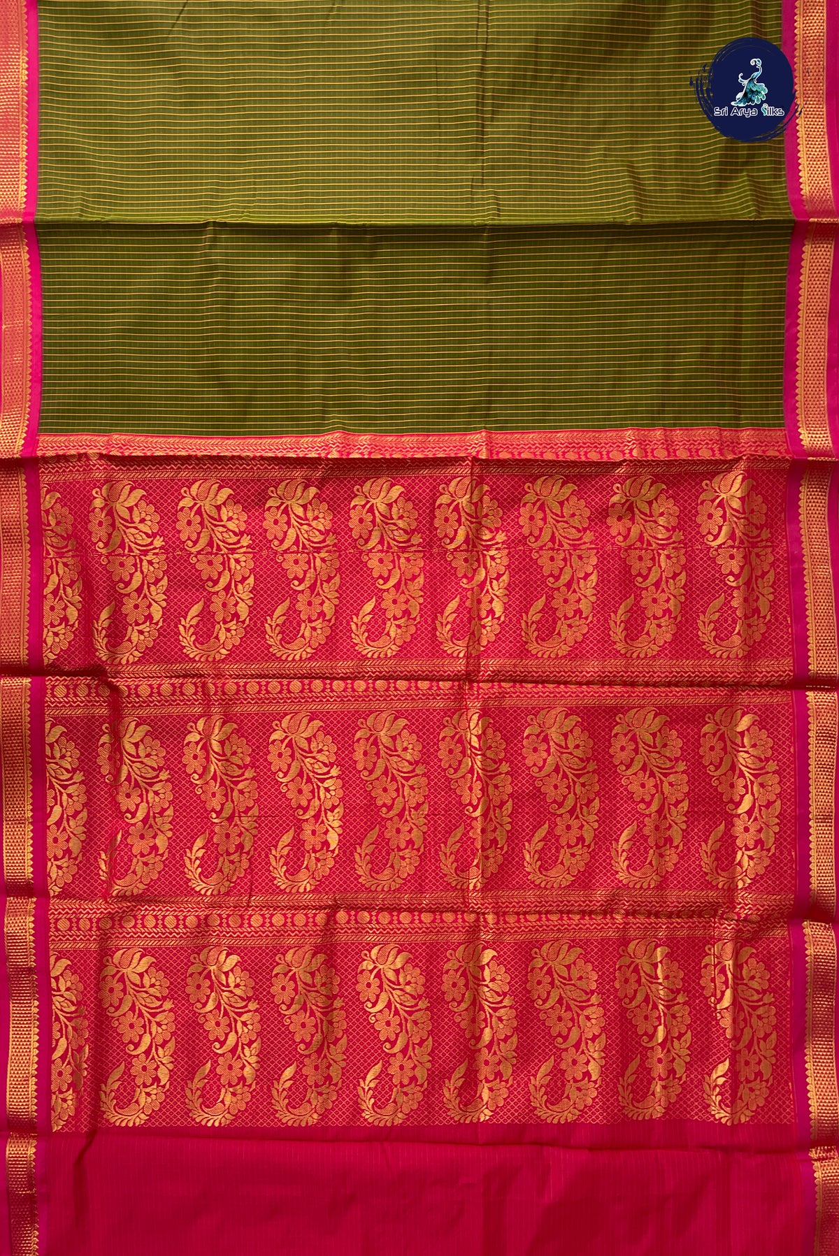 Manthulir Madisar Semi Silk Saree With Checked Pattern