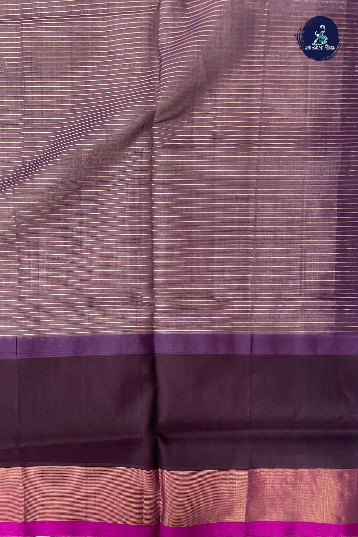 Off White Kuppadam Silk Cotton Saree With Zari Checked Pattern