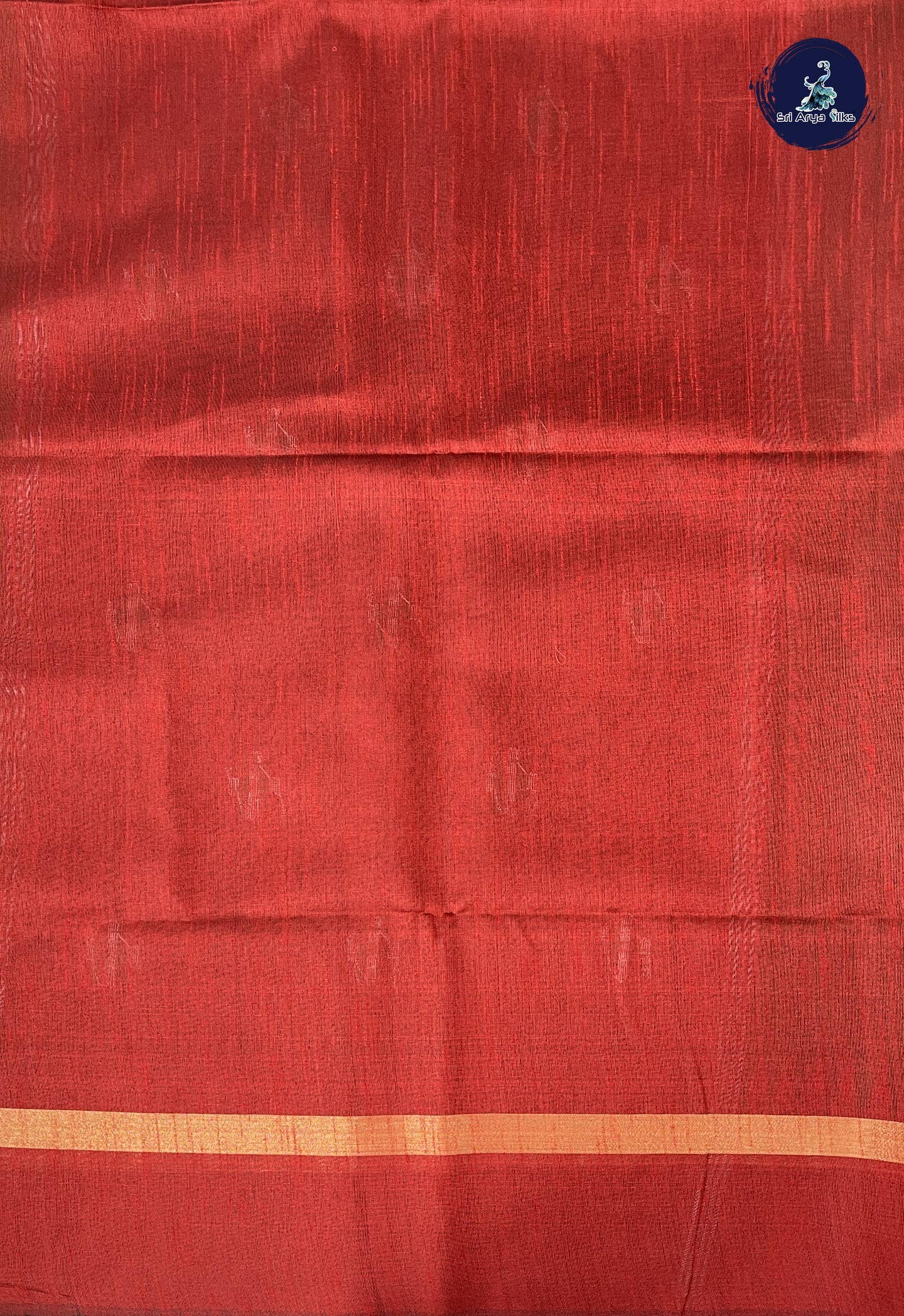 Dark Green Raw Silk Saree With Buttas Pattern